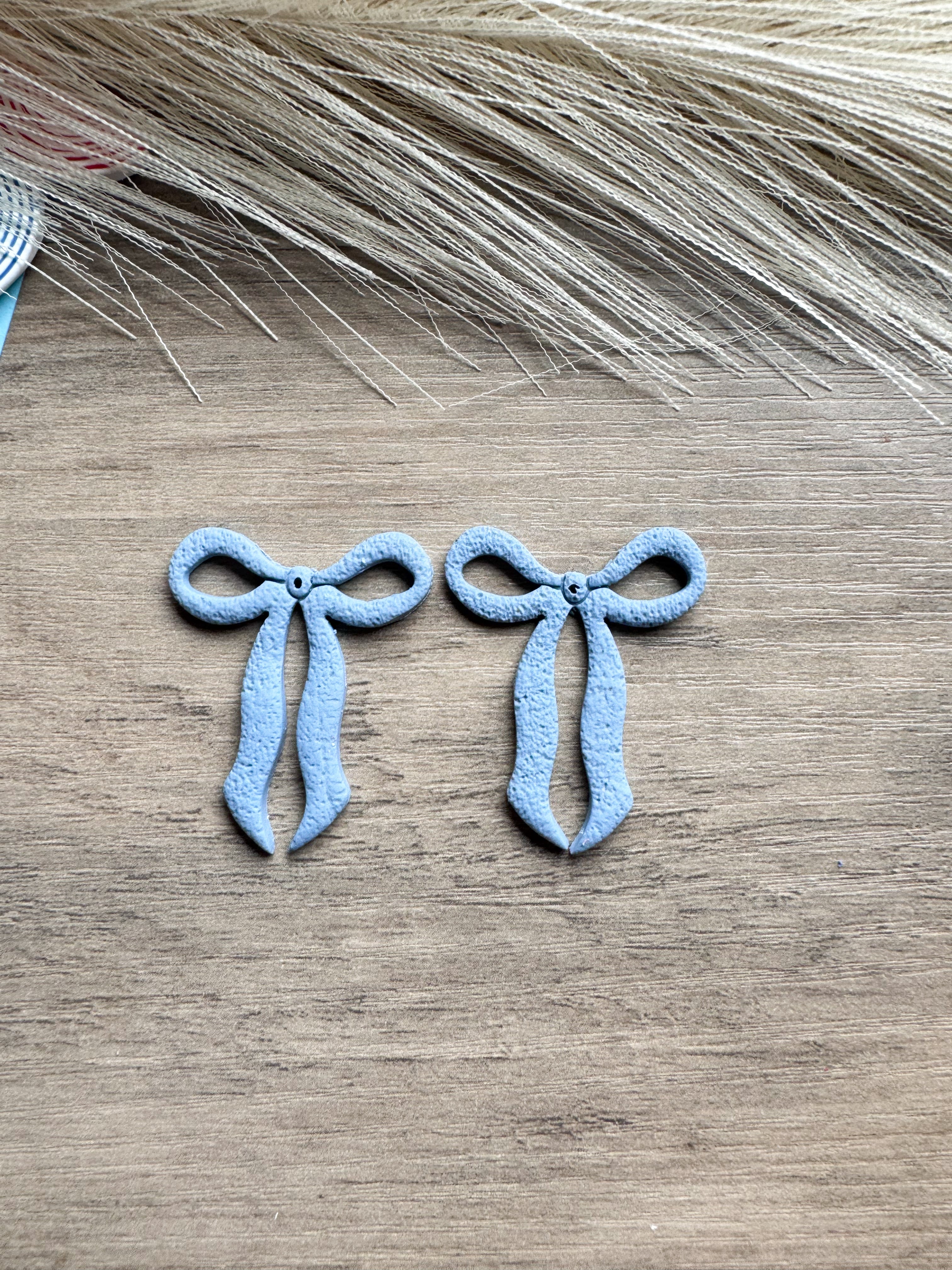 Bluebird Bow Earrings