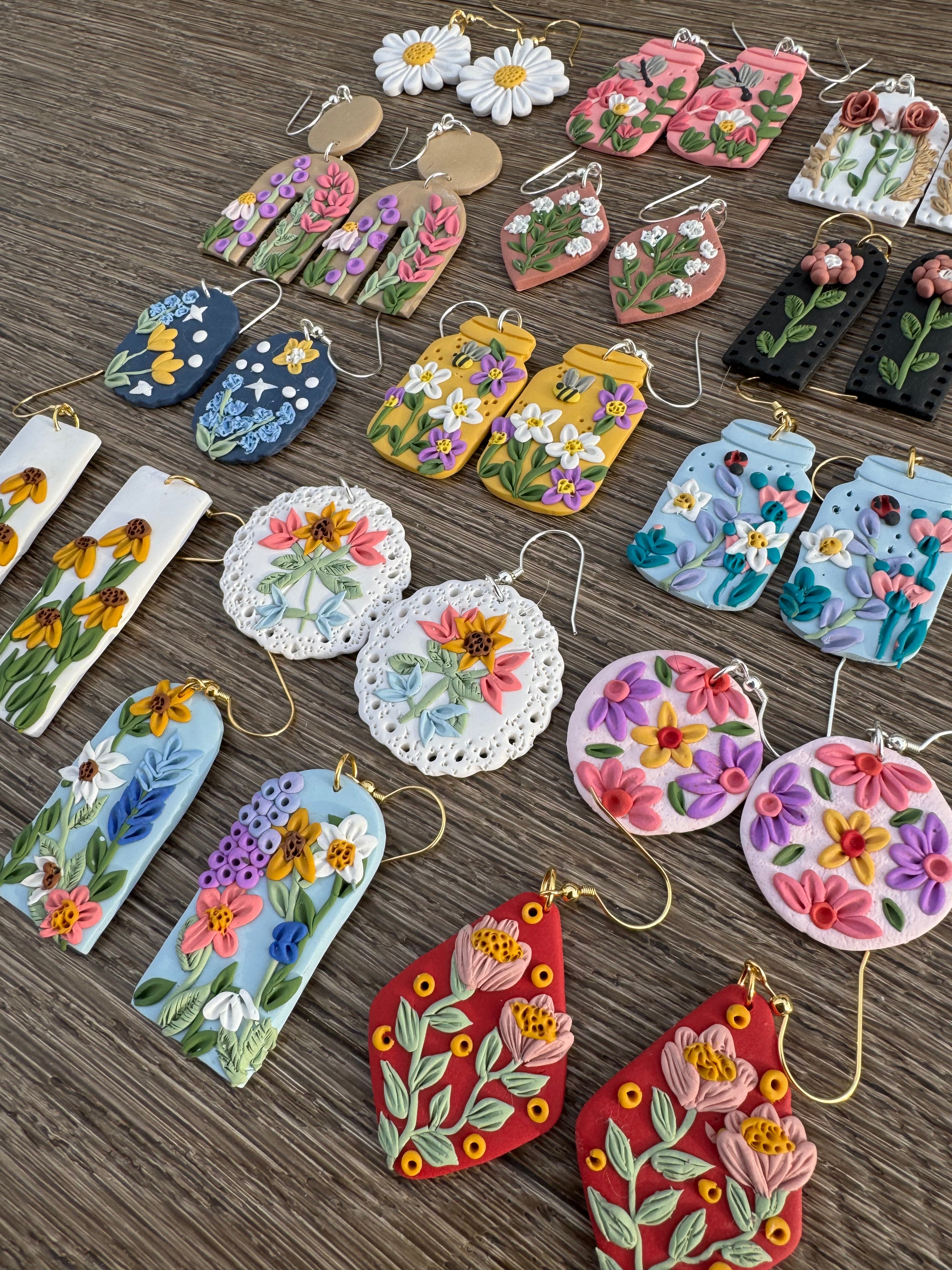 Choose Your Style | Bloom & Brim Handmade Flower Earrings