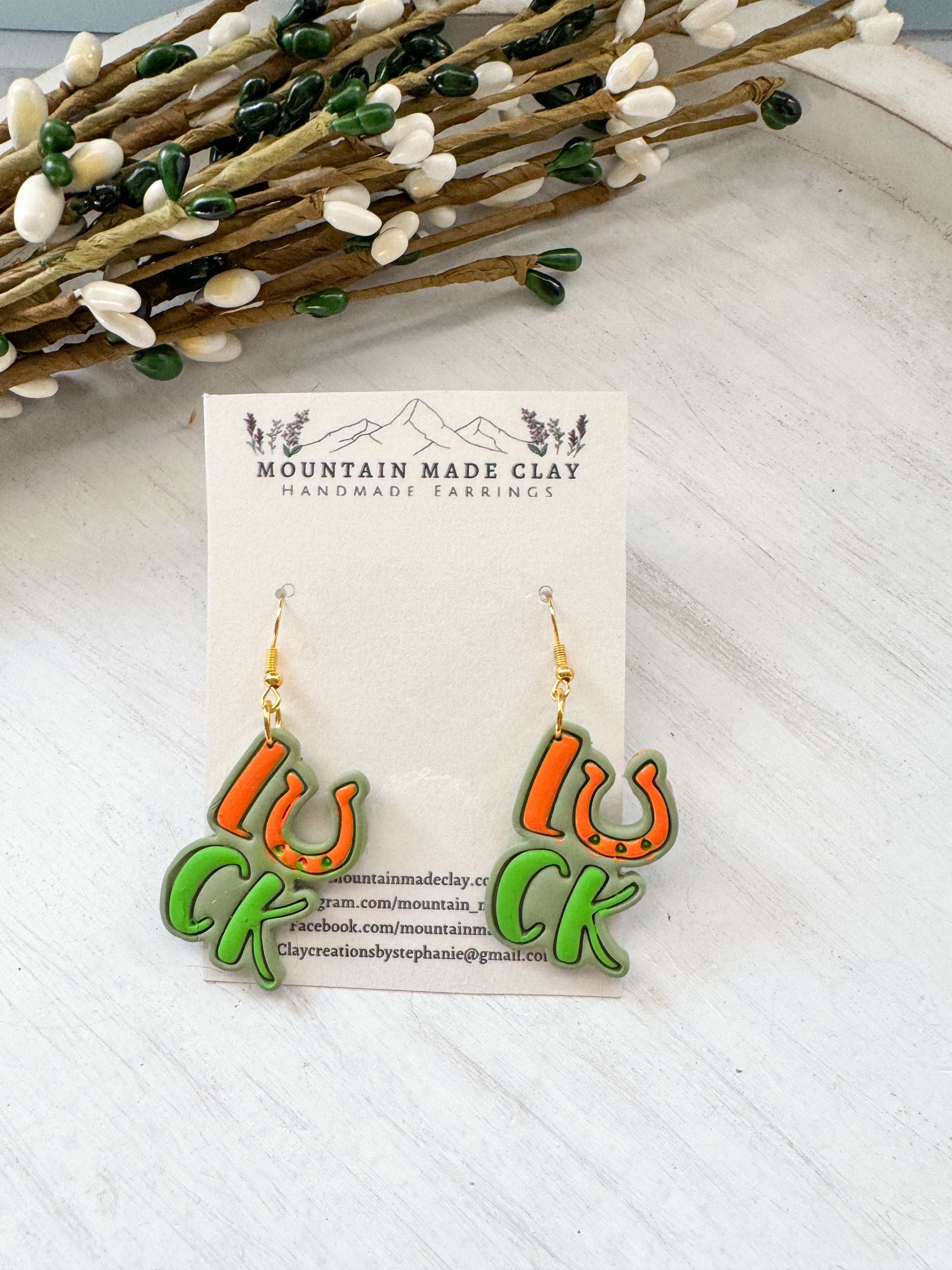 Luck Clay Earrings
