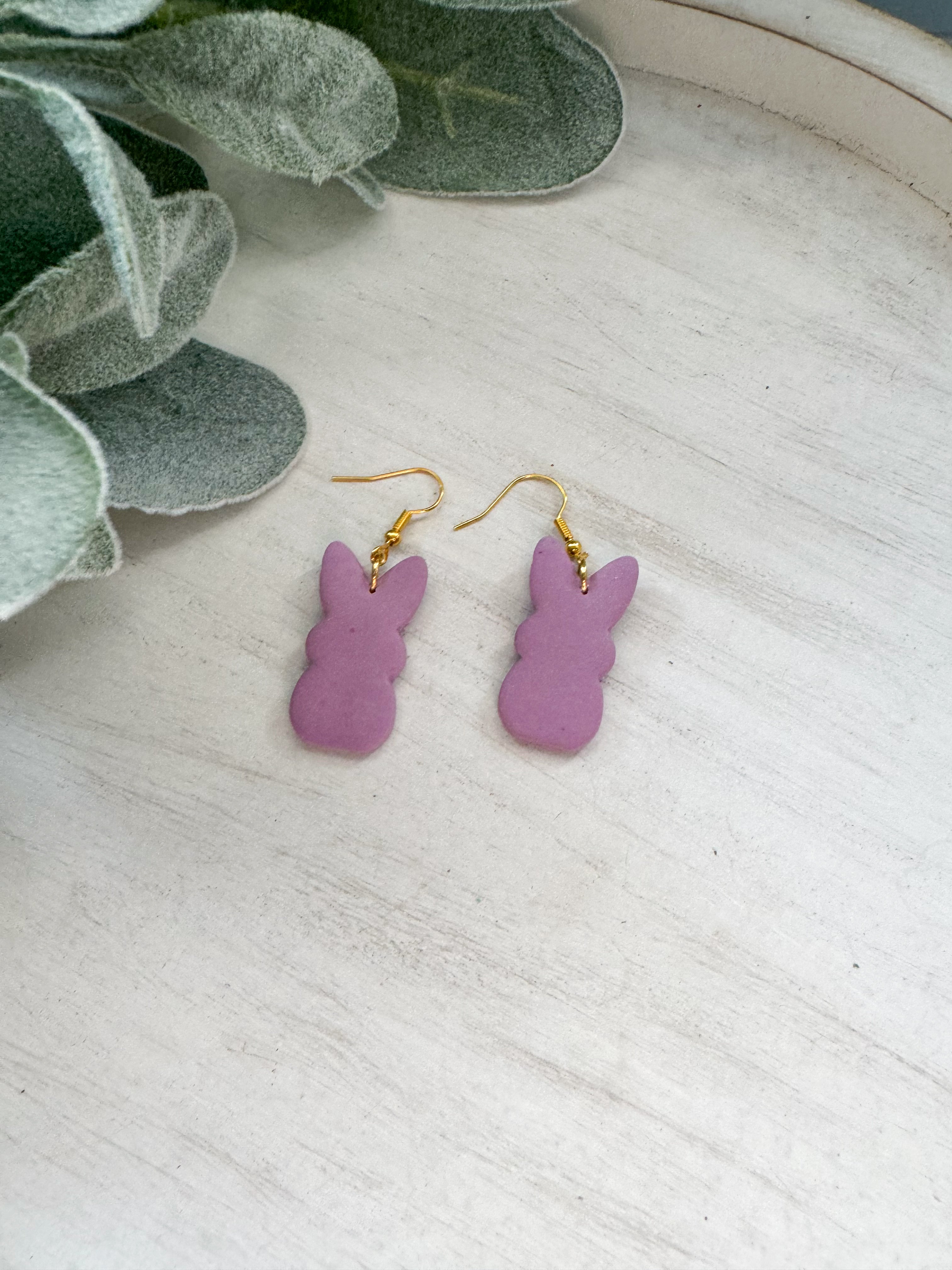 Bunny Clay Earrings