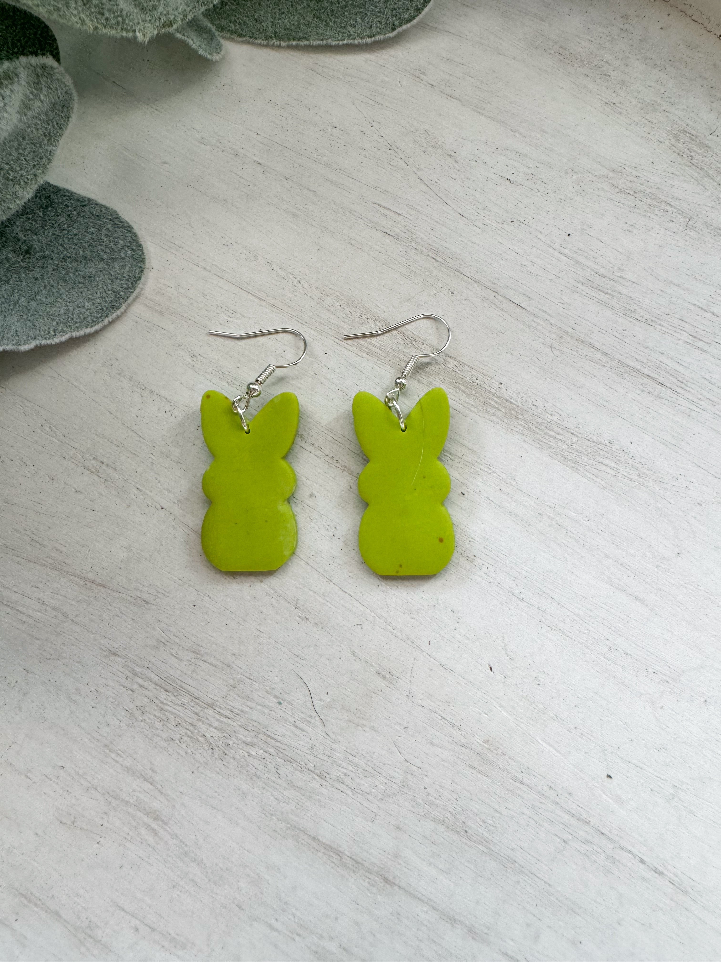 Bunny Clay Earrings