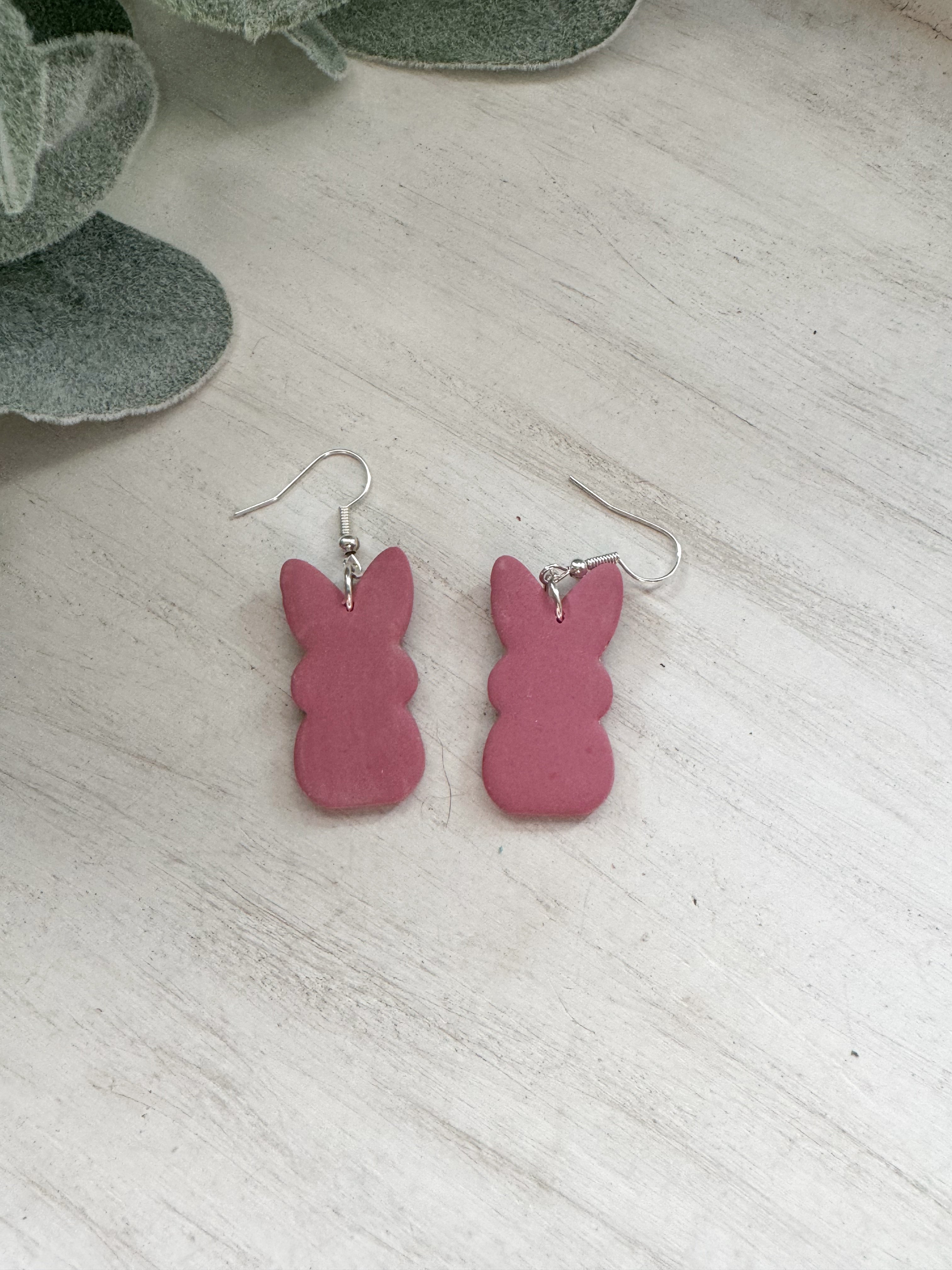 Bunny Clay Earrings