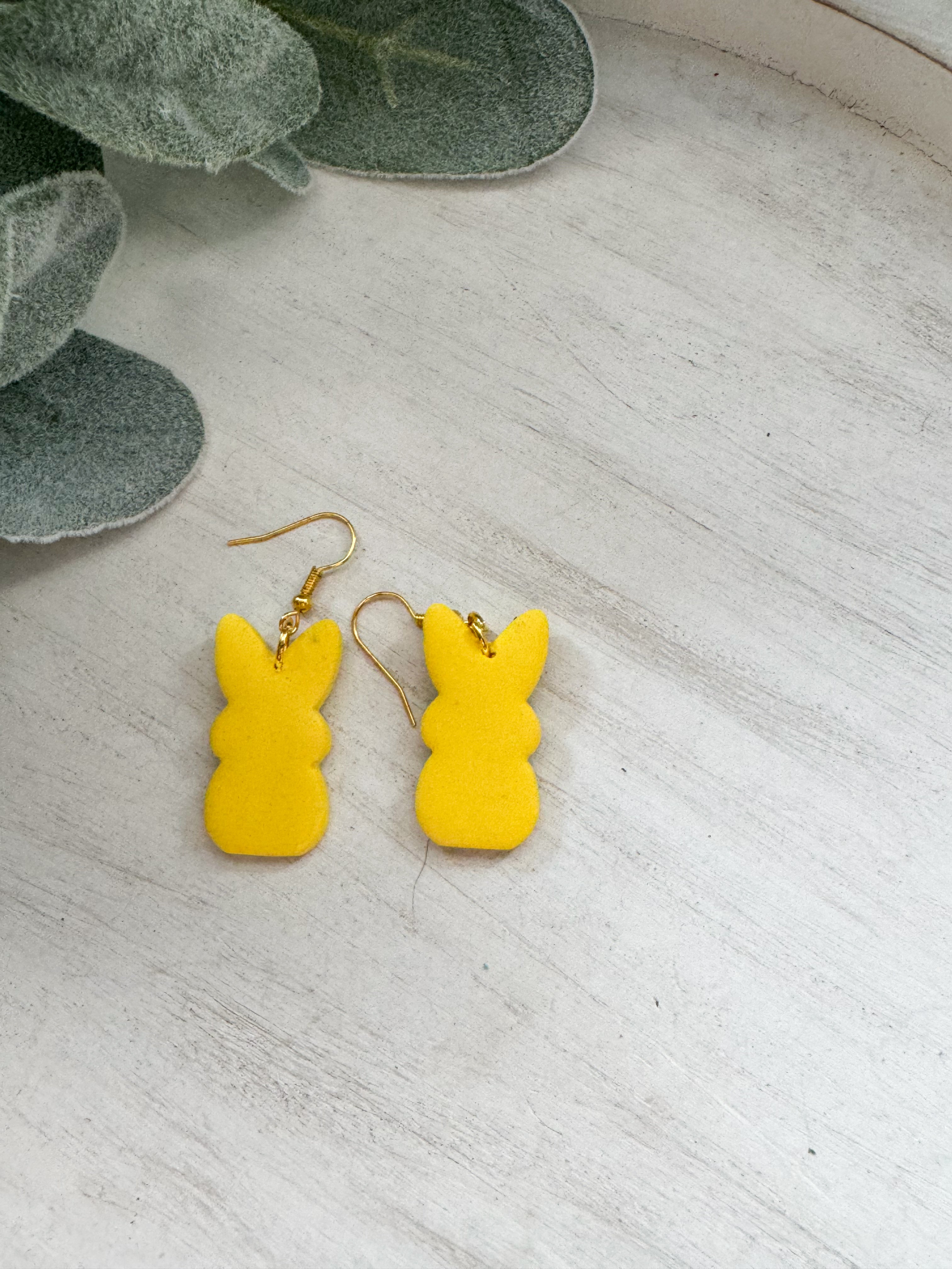 Bunny Clay Earrings