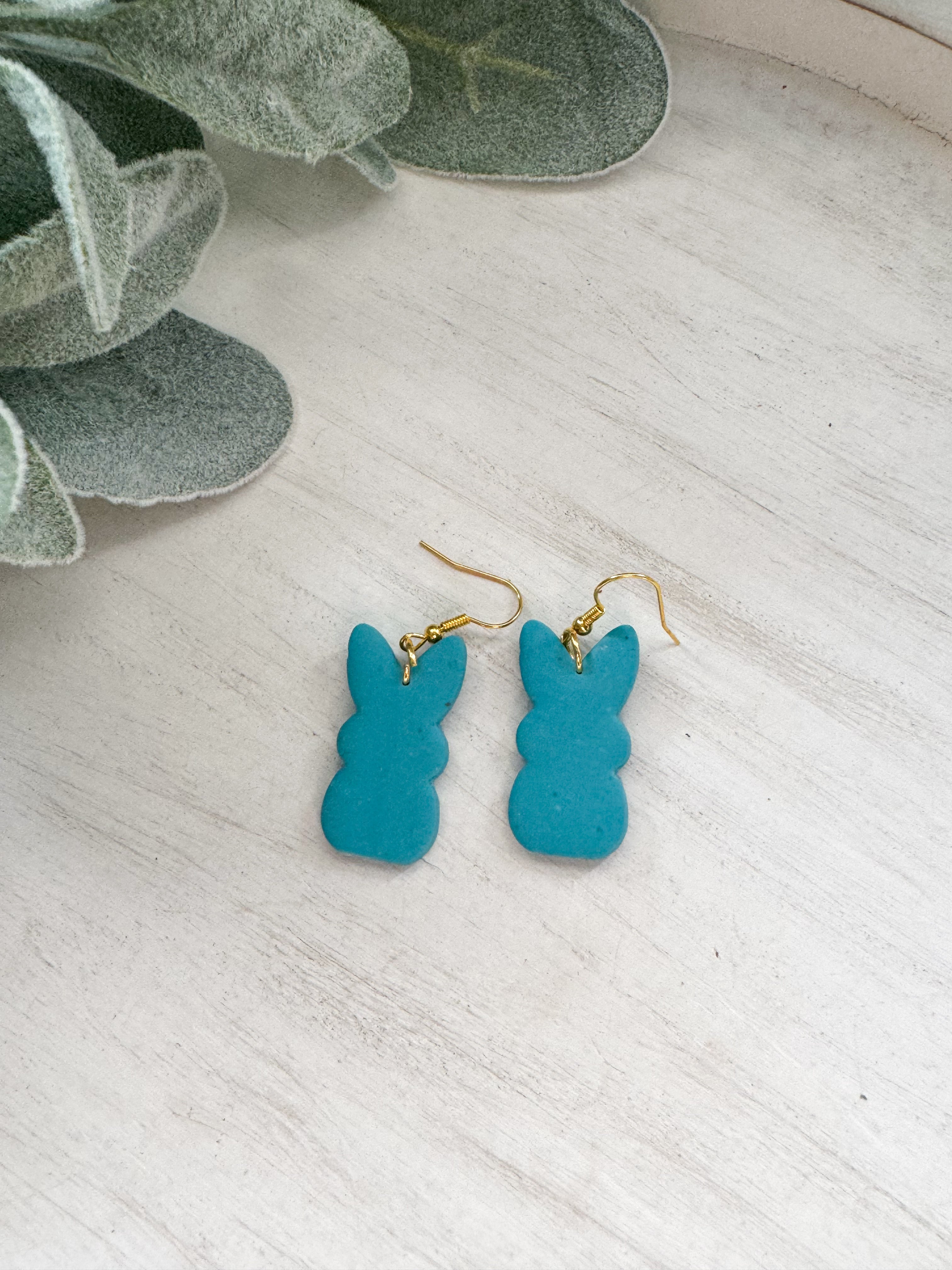 Bunny Clay Earrings