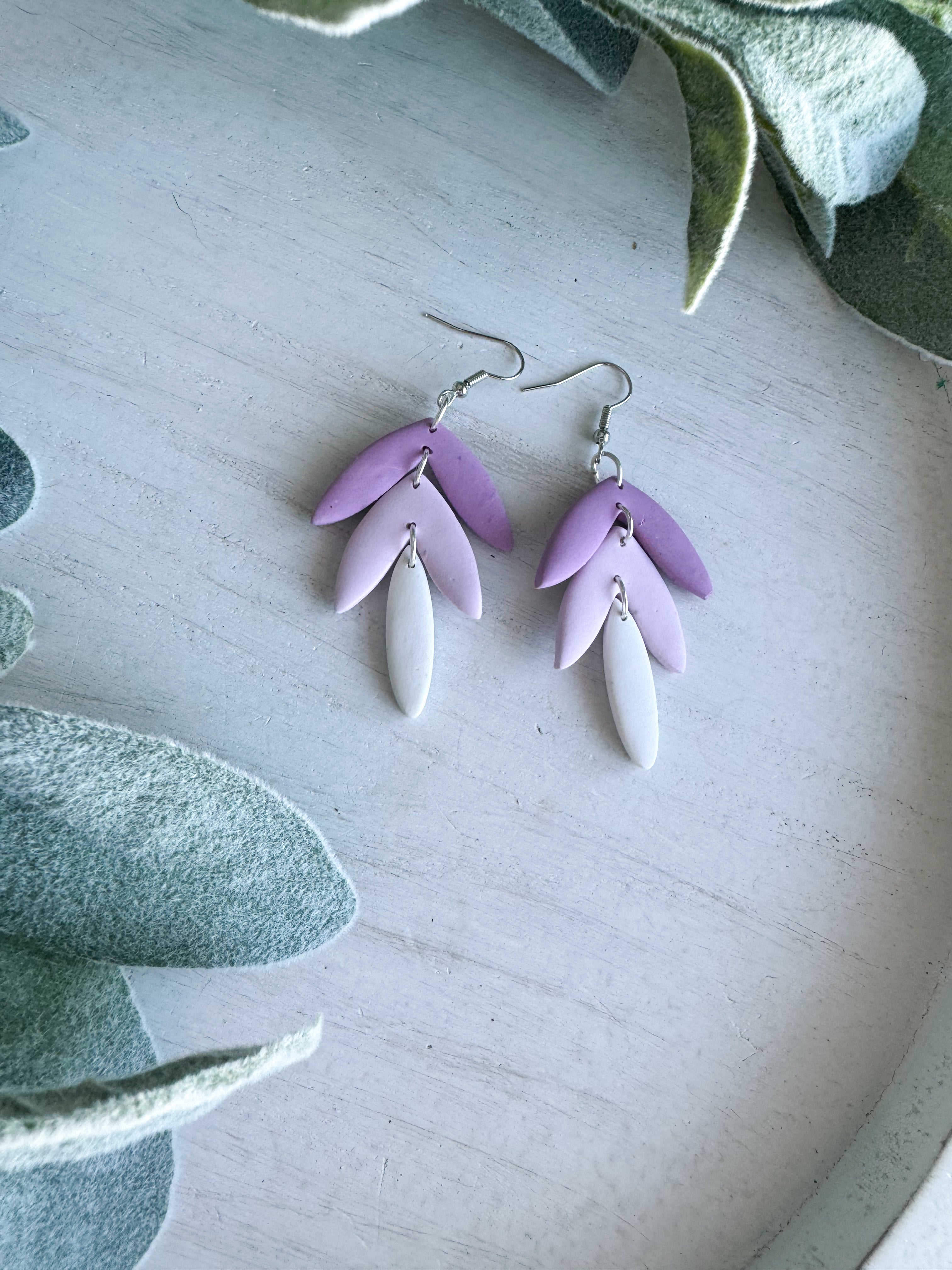 Pastel Dangle Clay Earrings