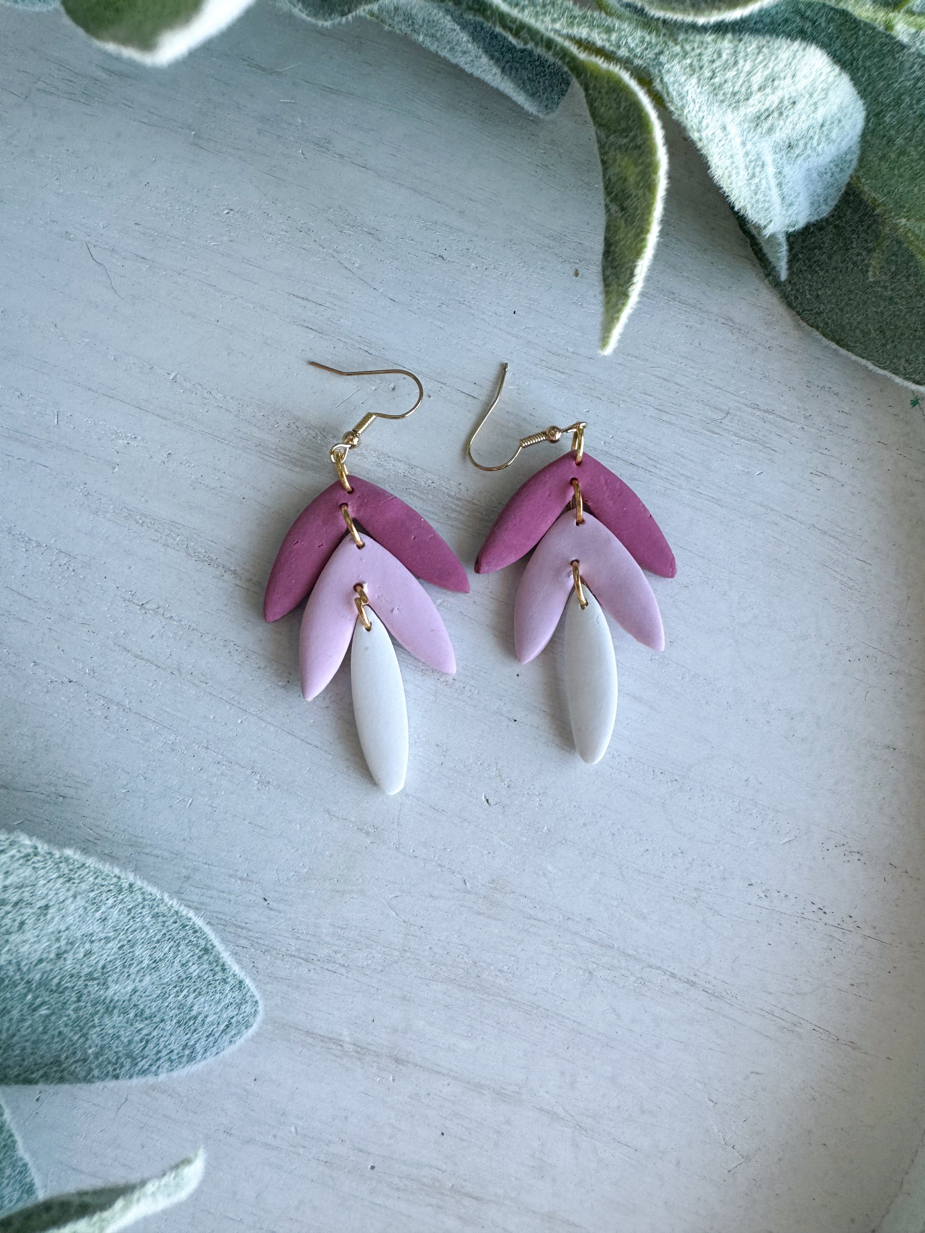 Pastel Dangle Clay Earrings