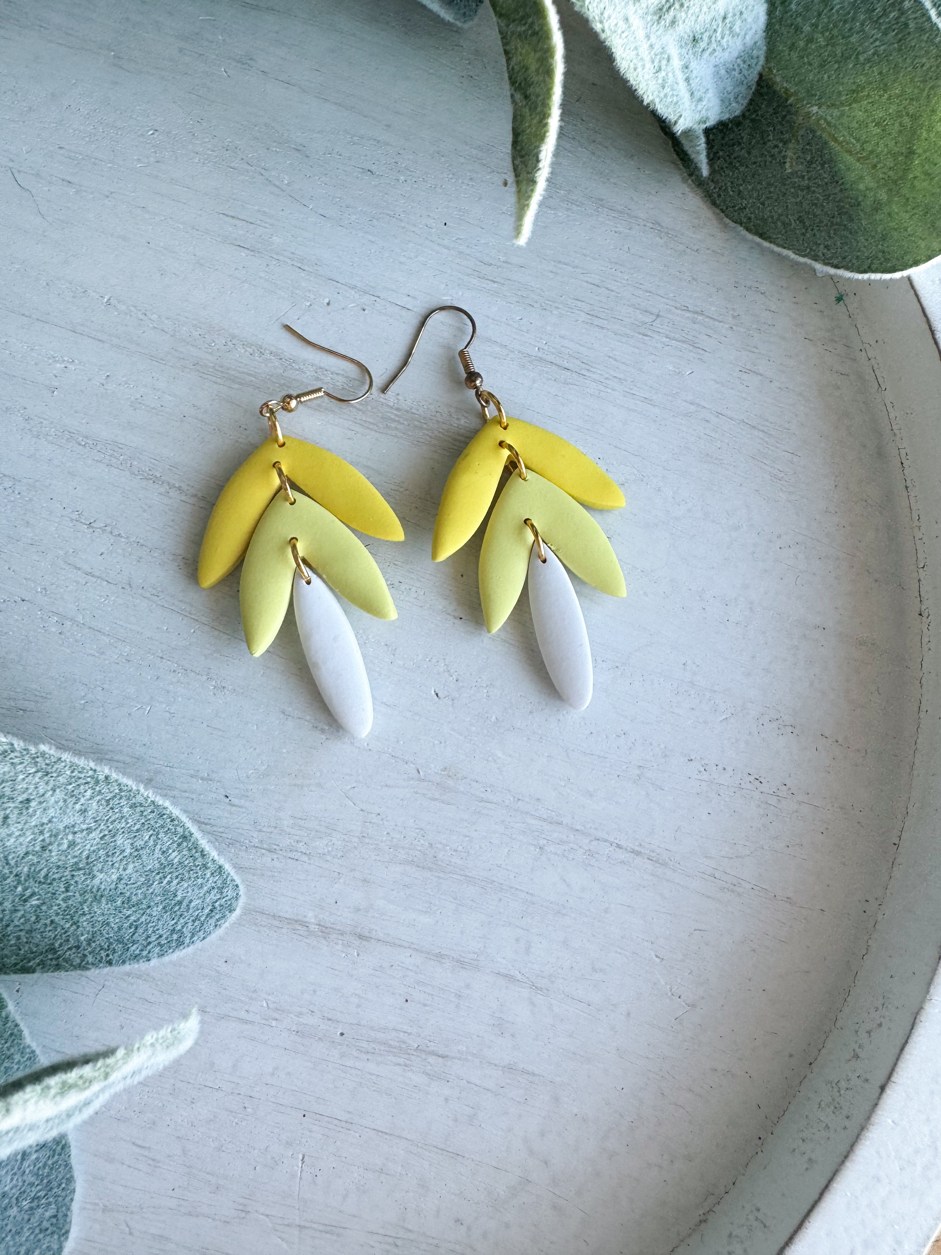 Pastel Dangle Clay Earrings