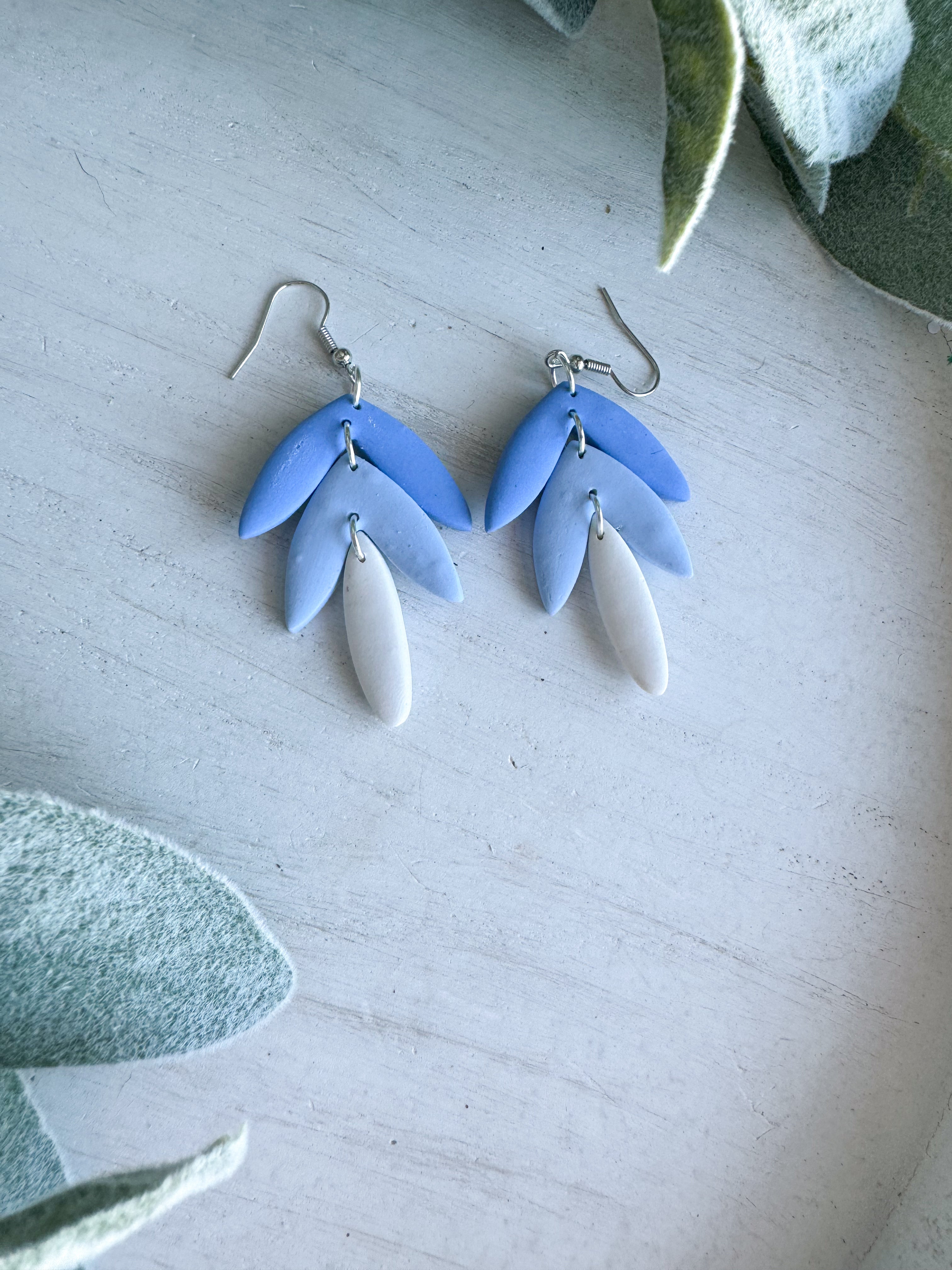Pastel Dangle Clay Earrings