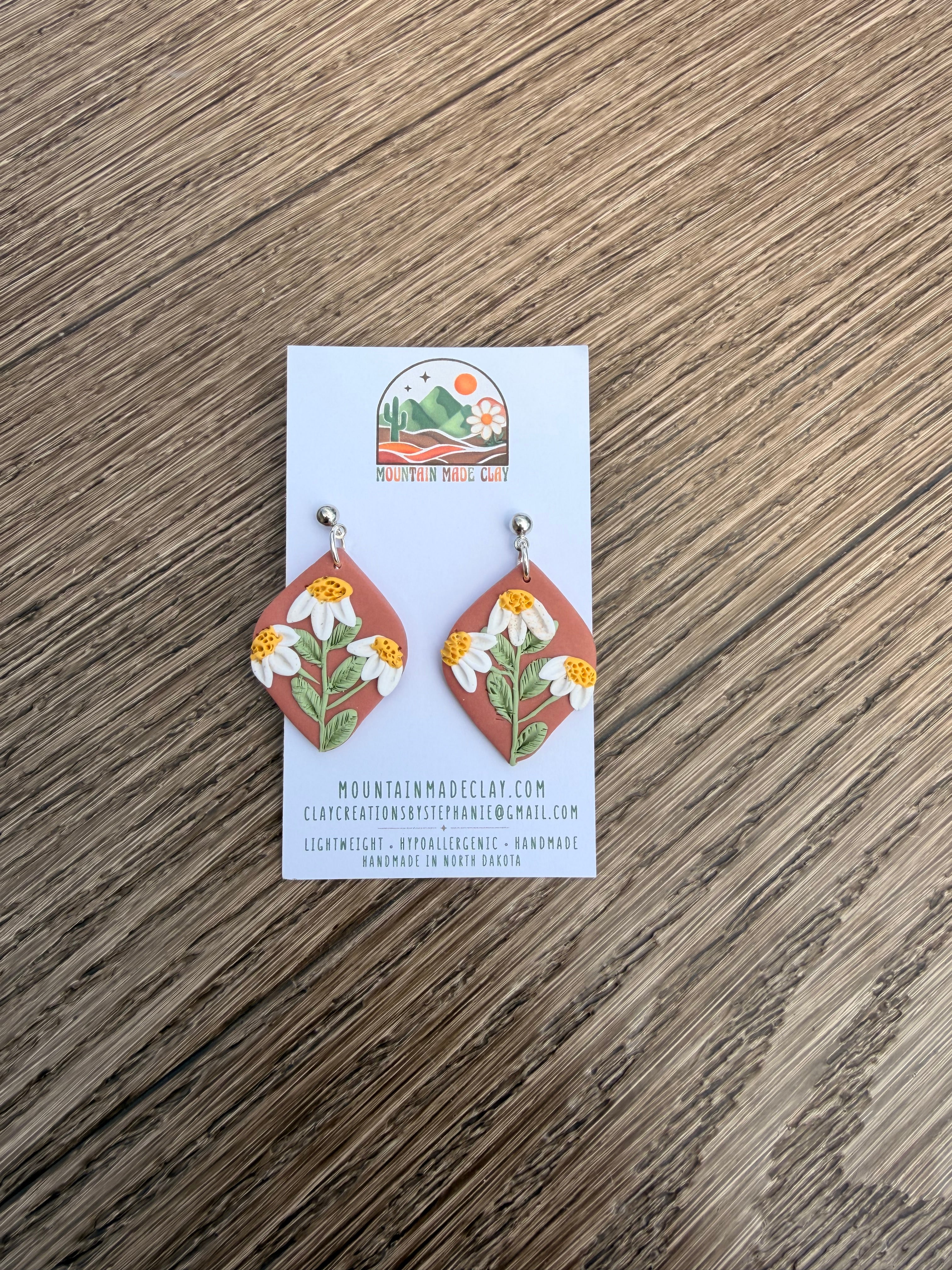 Golden Meadow | Clay Earrings