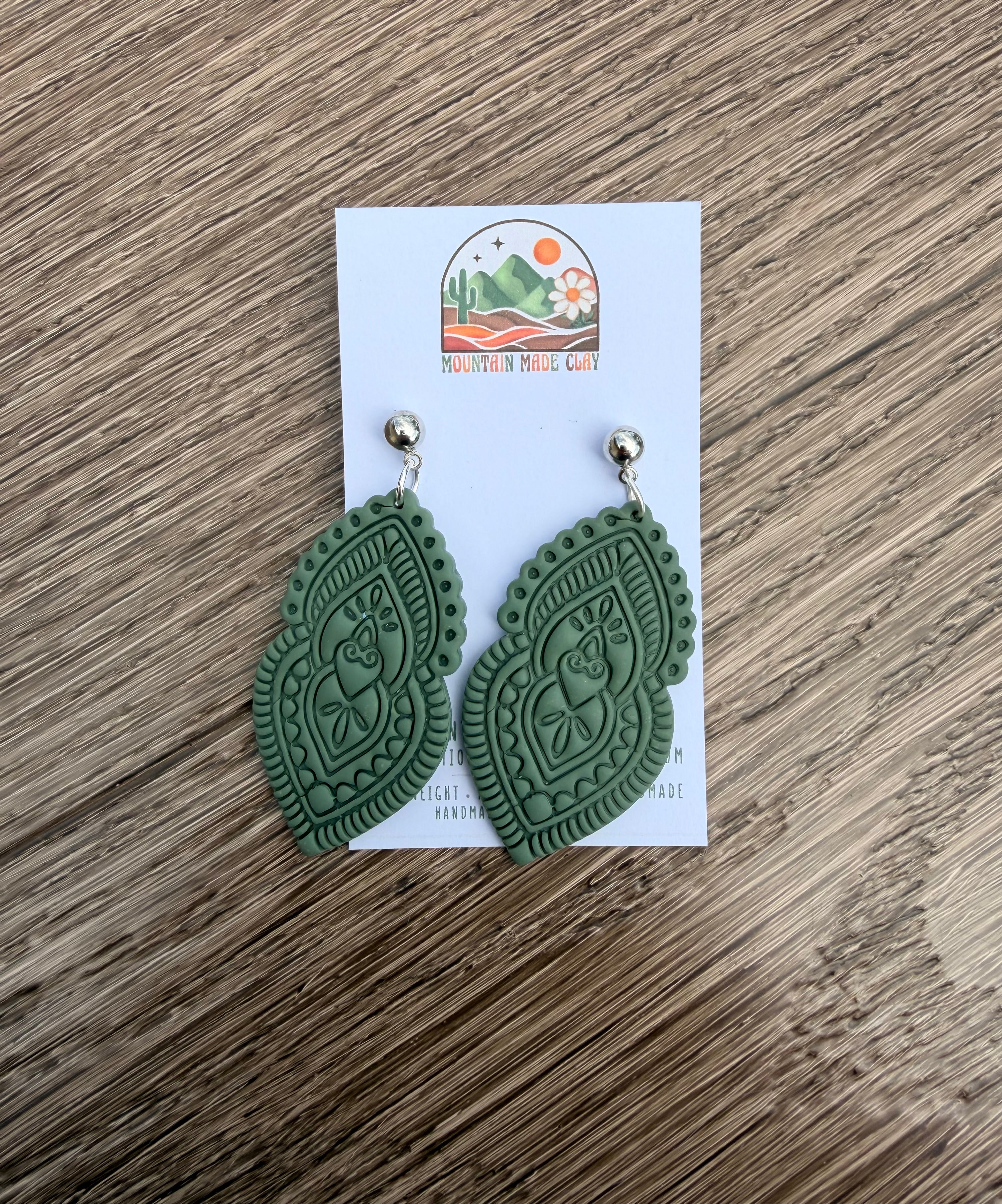 Sacred Heart | Polymer Clay Earrings
