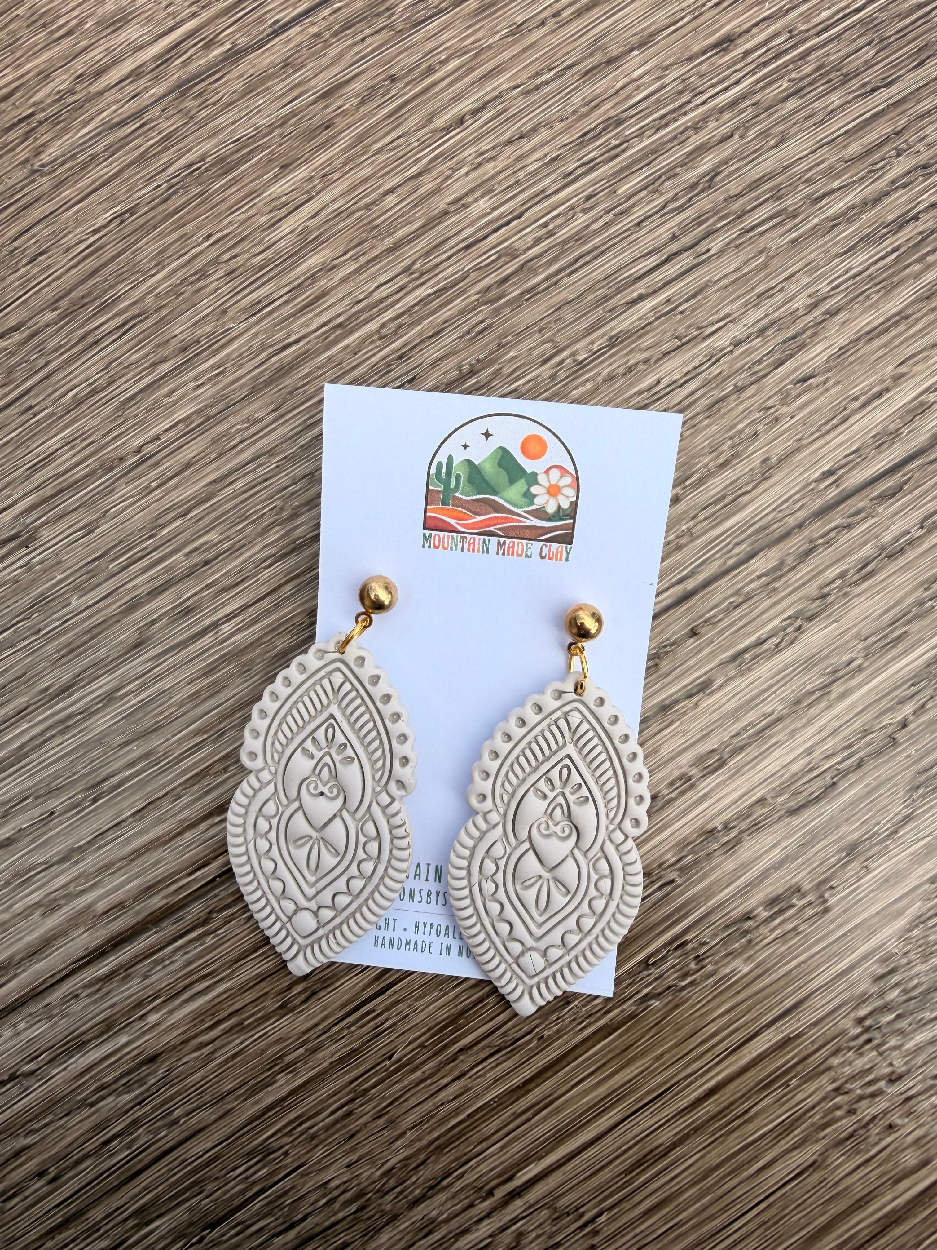 Sacred Heart | Polymer Clay Earrings