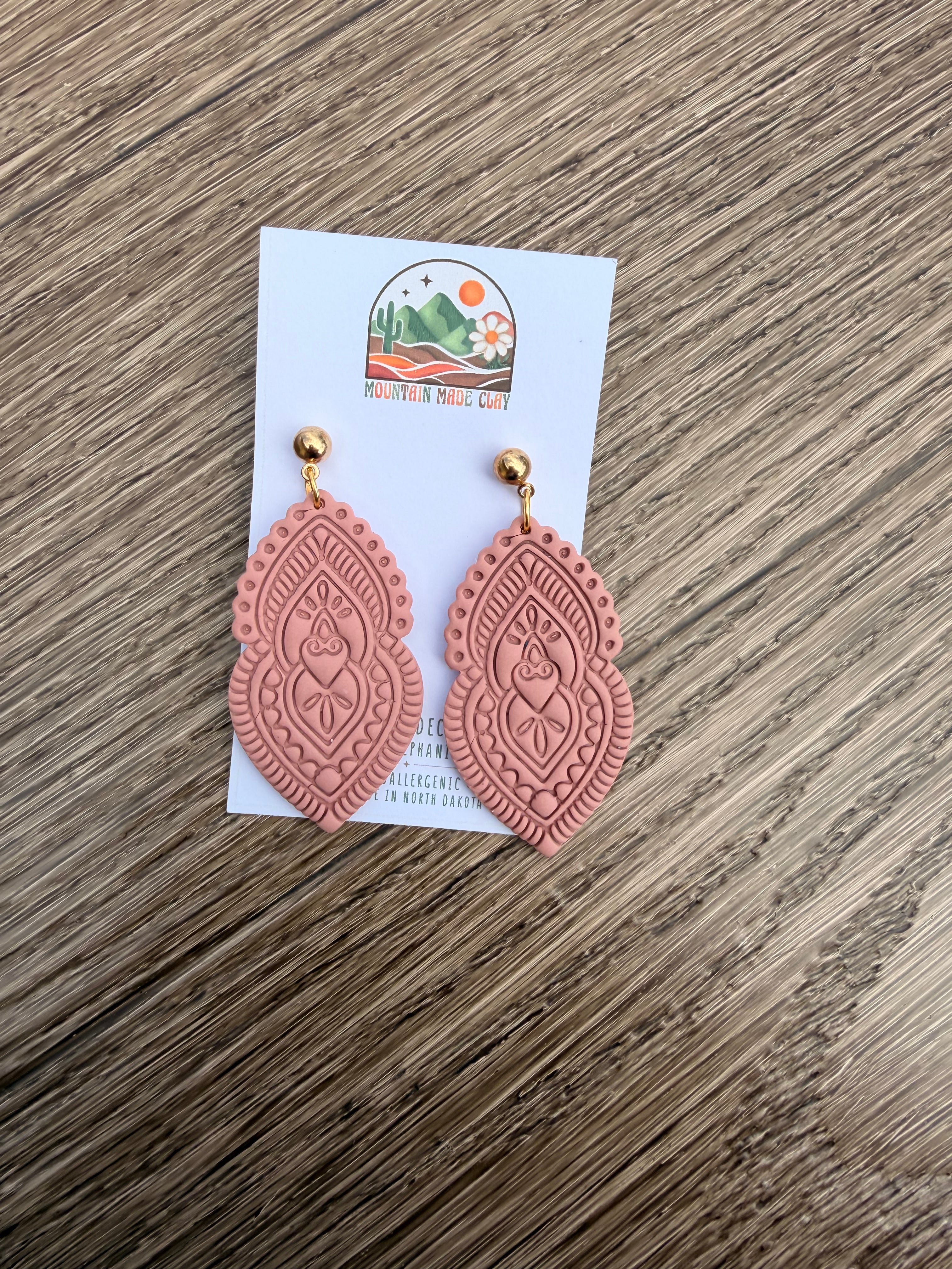 Sacred Heart | Polymer Clay Earrings