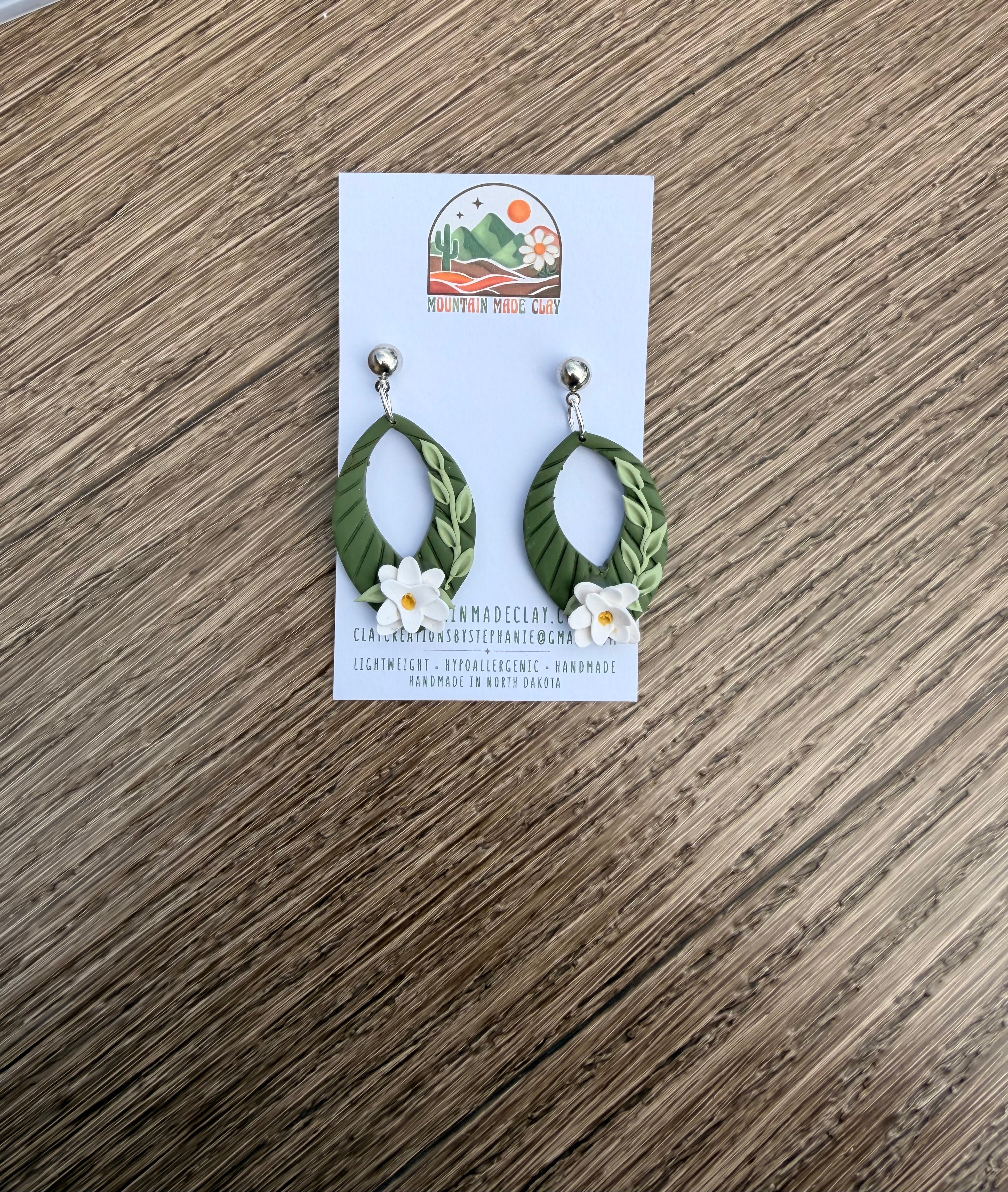 Olive Grove | Clay Earrings