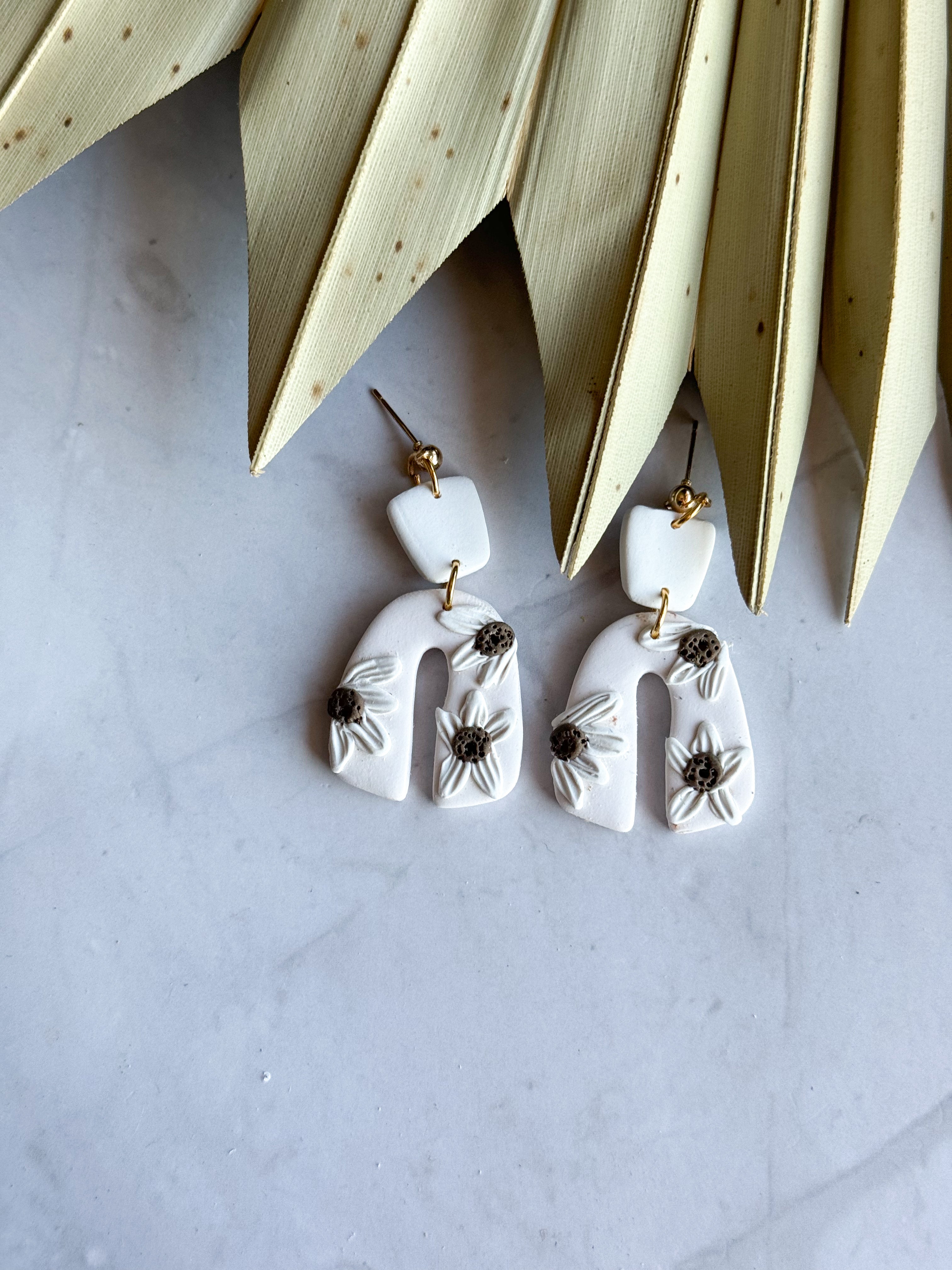 Boho Arch Clay Earrings