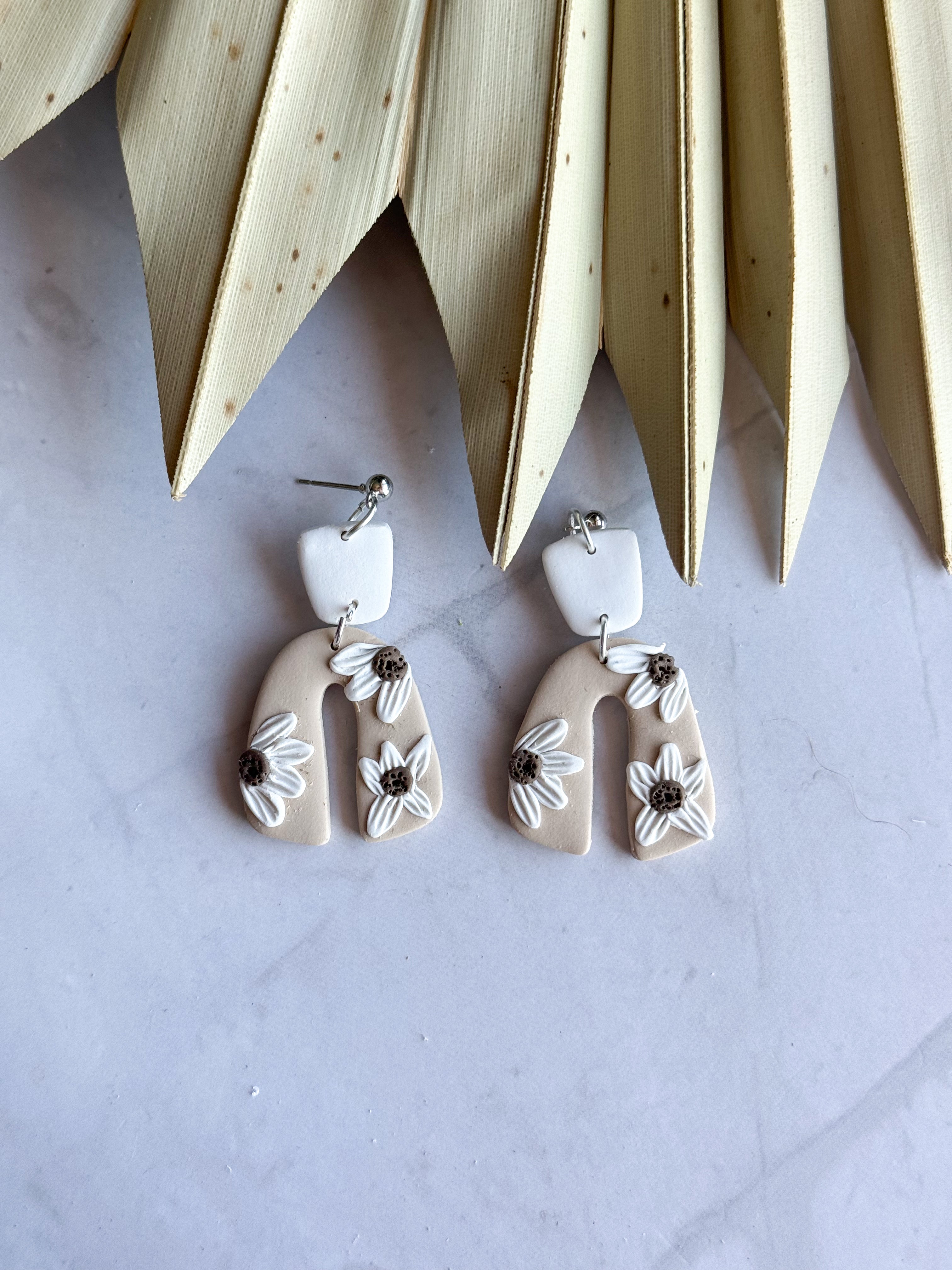 Boho Arch Clay Earrings