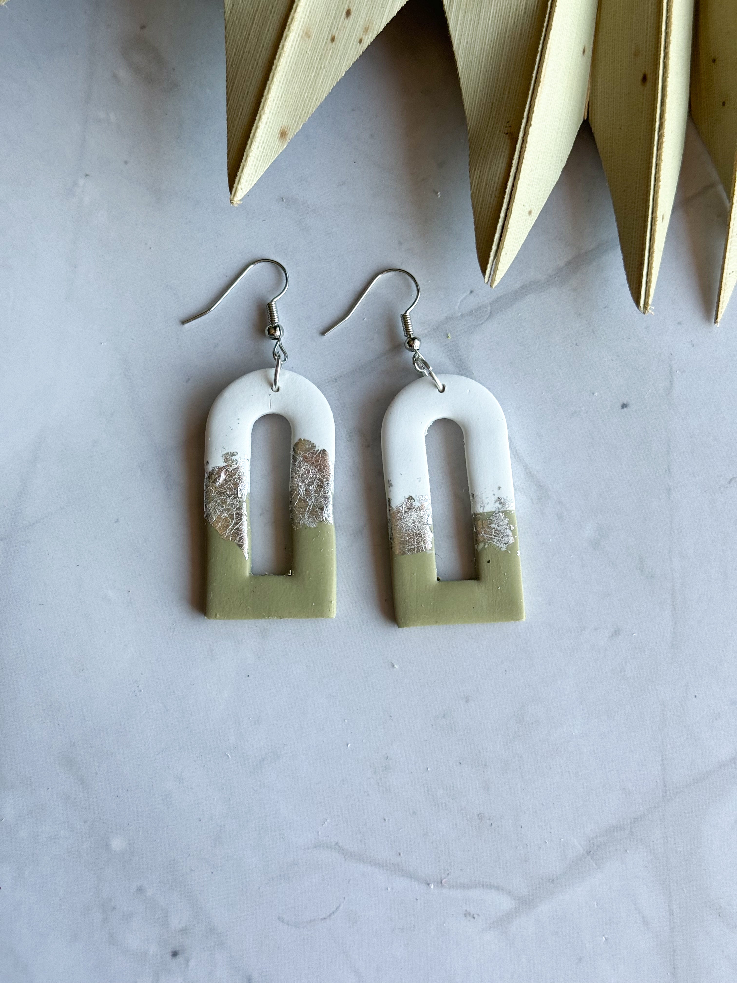 Foil Clay Earrings
