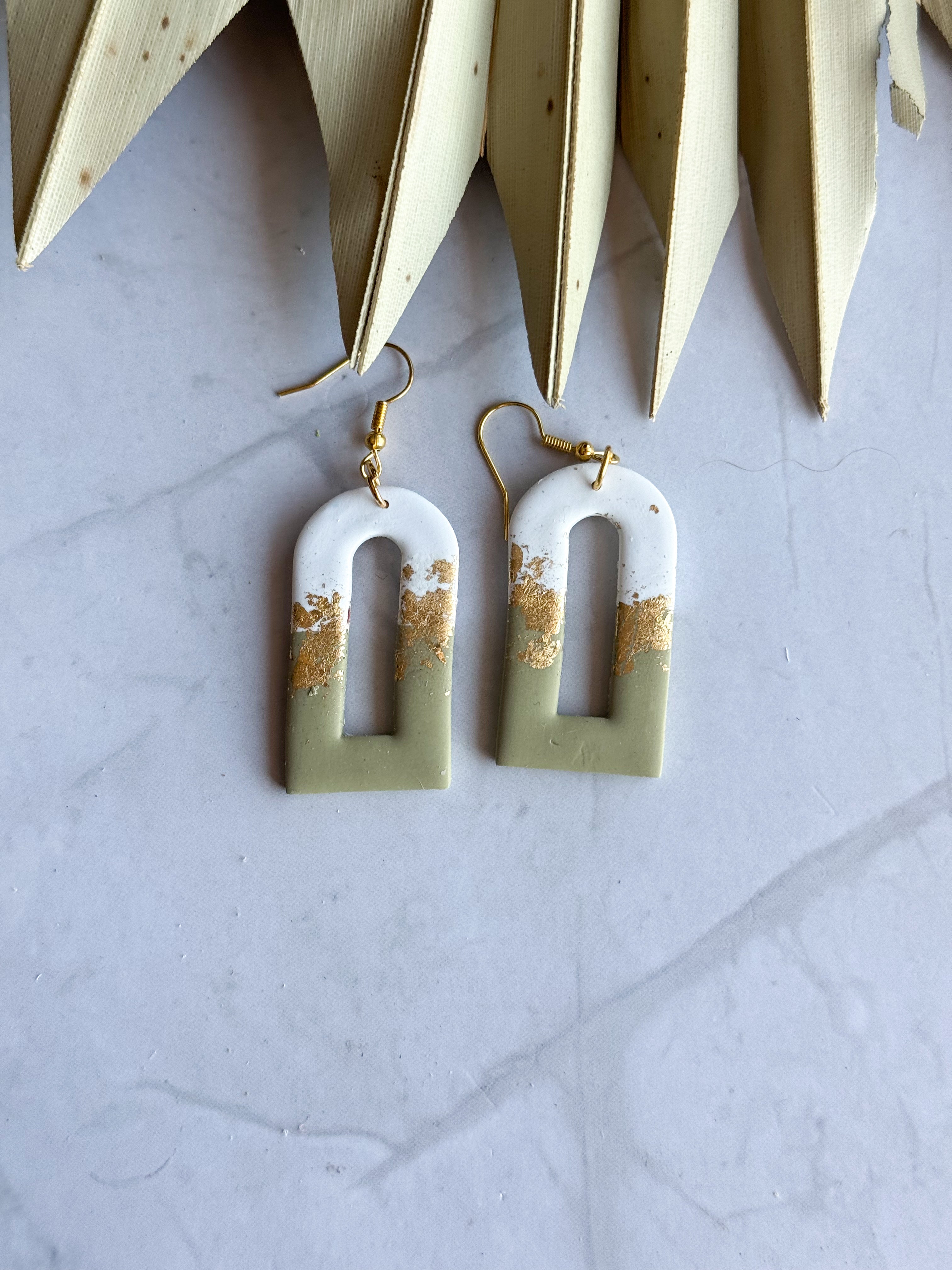Foil Clay Earrings