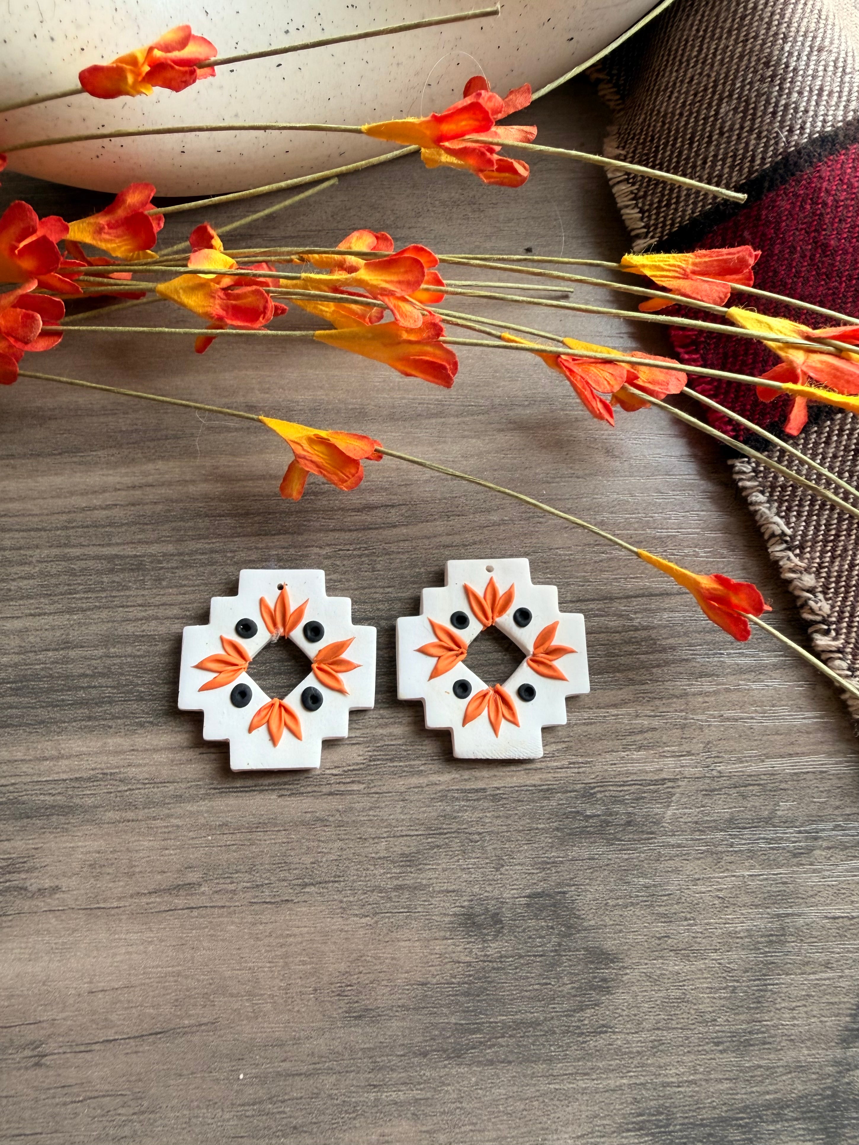 Autumn Aztec “Wreath” Earrings