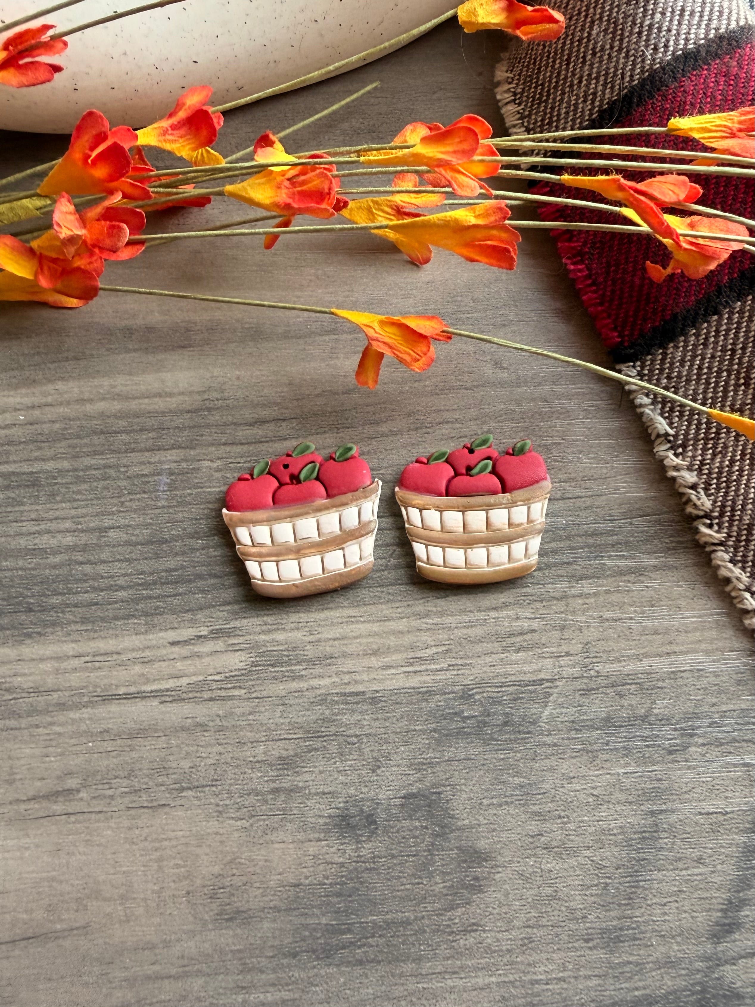Apple Basket Earrings
