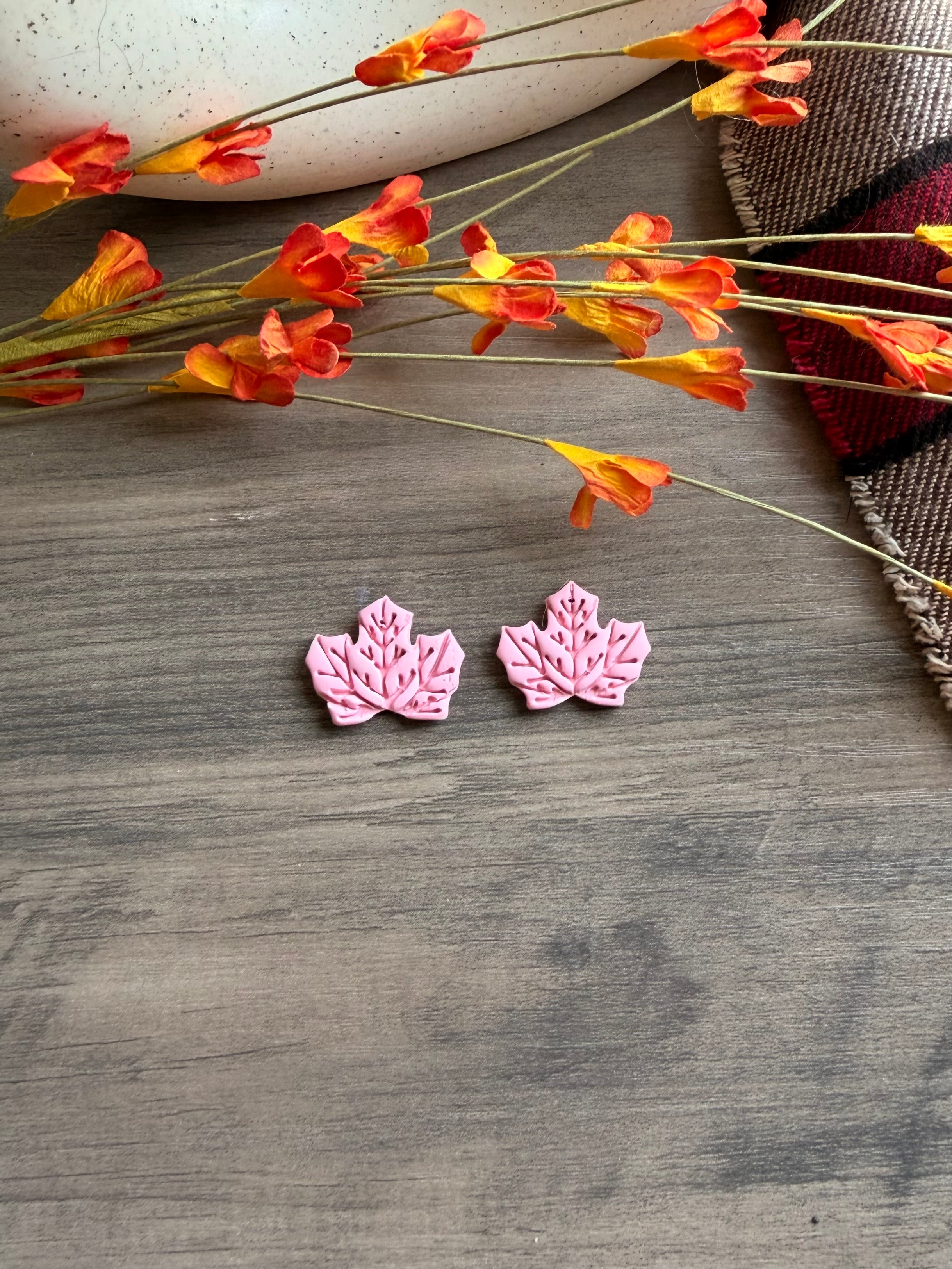 Pink Fall Dangles