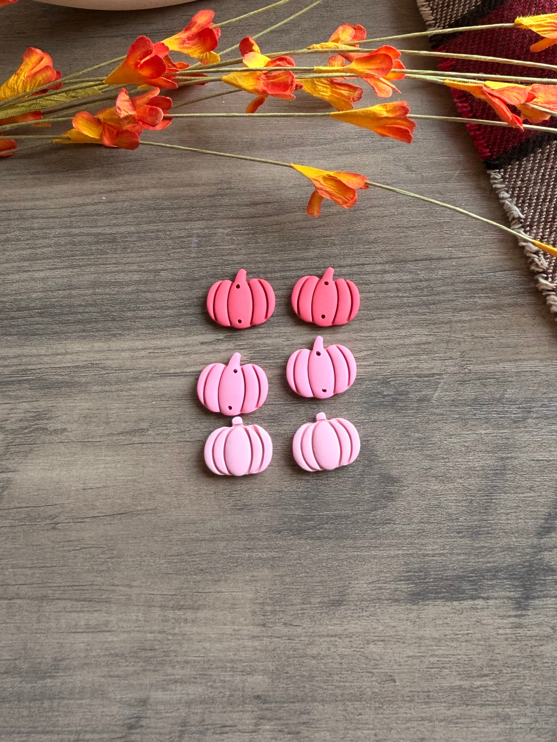 Pink Pumpkin Dangles