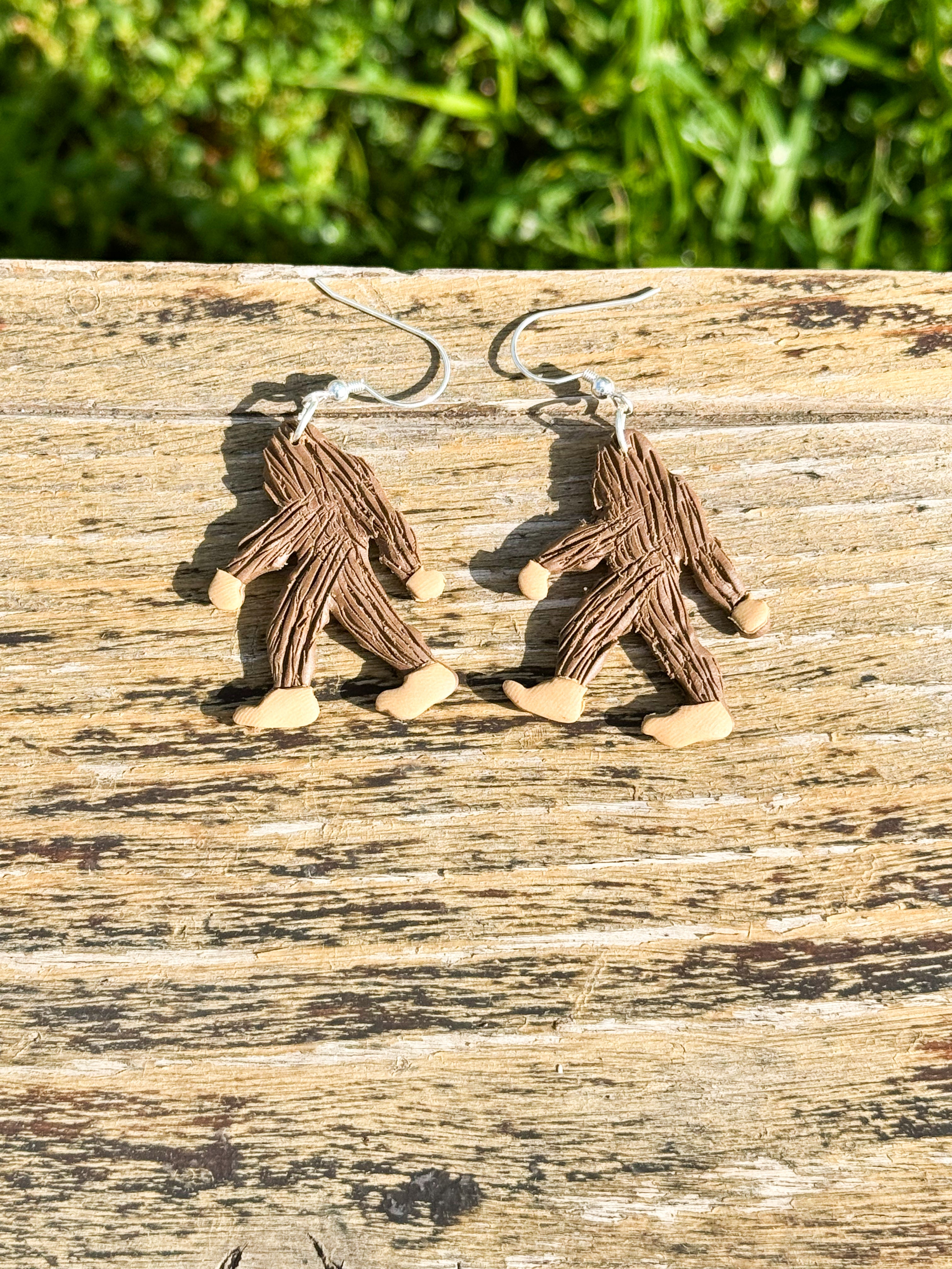 Bigfoot/Sasquatch/Cryptid Clay Earrings