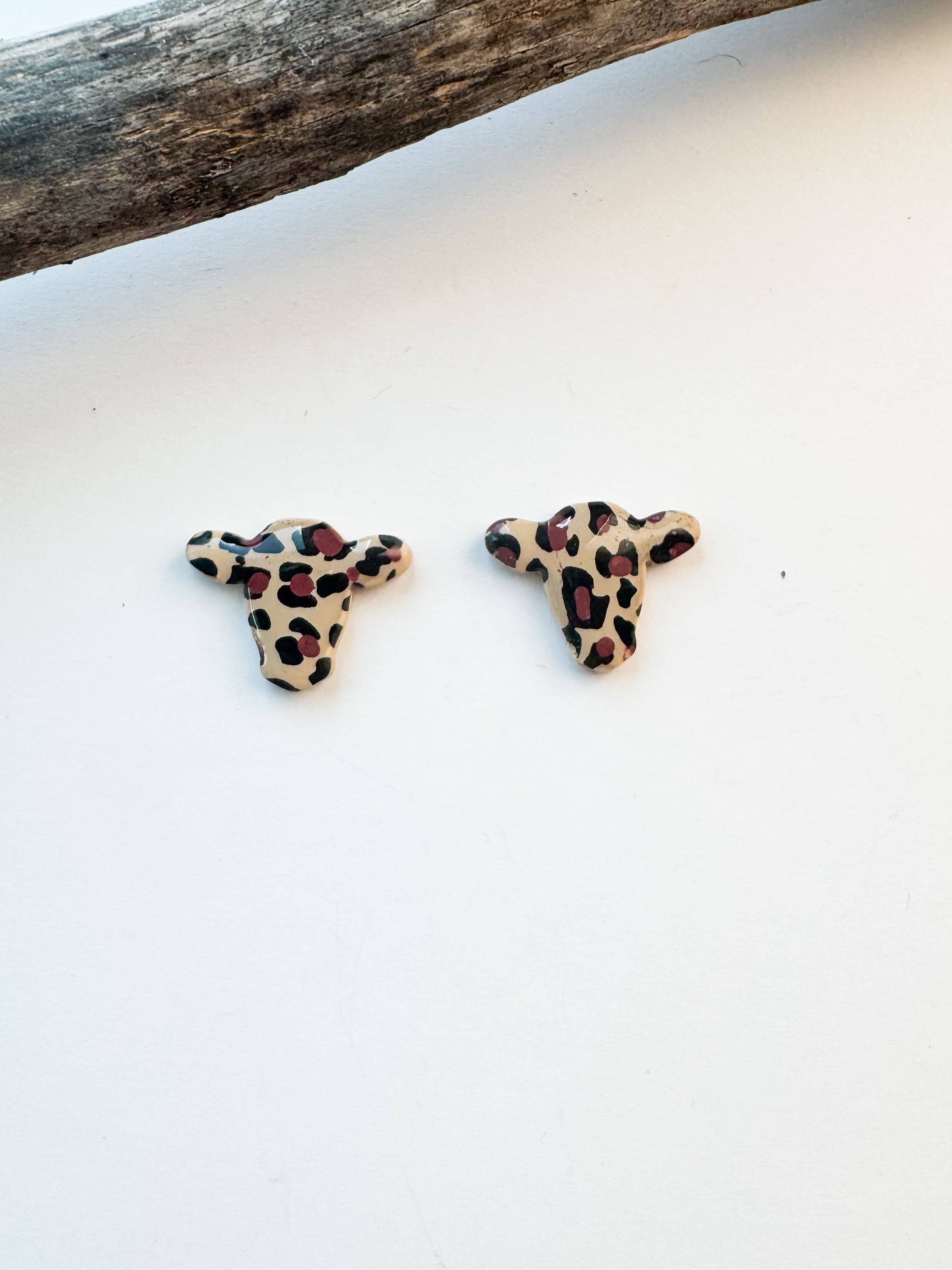 Cow Head Earrings