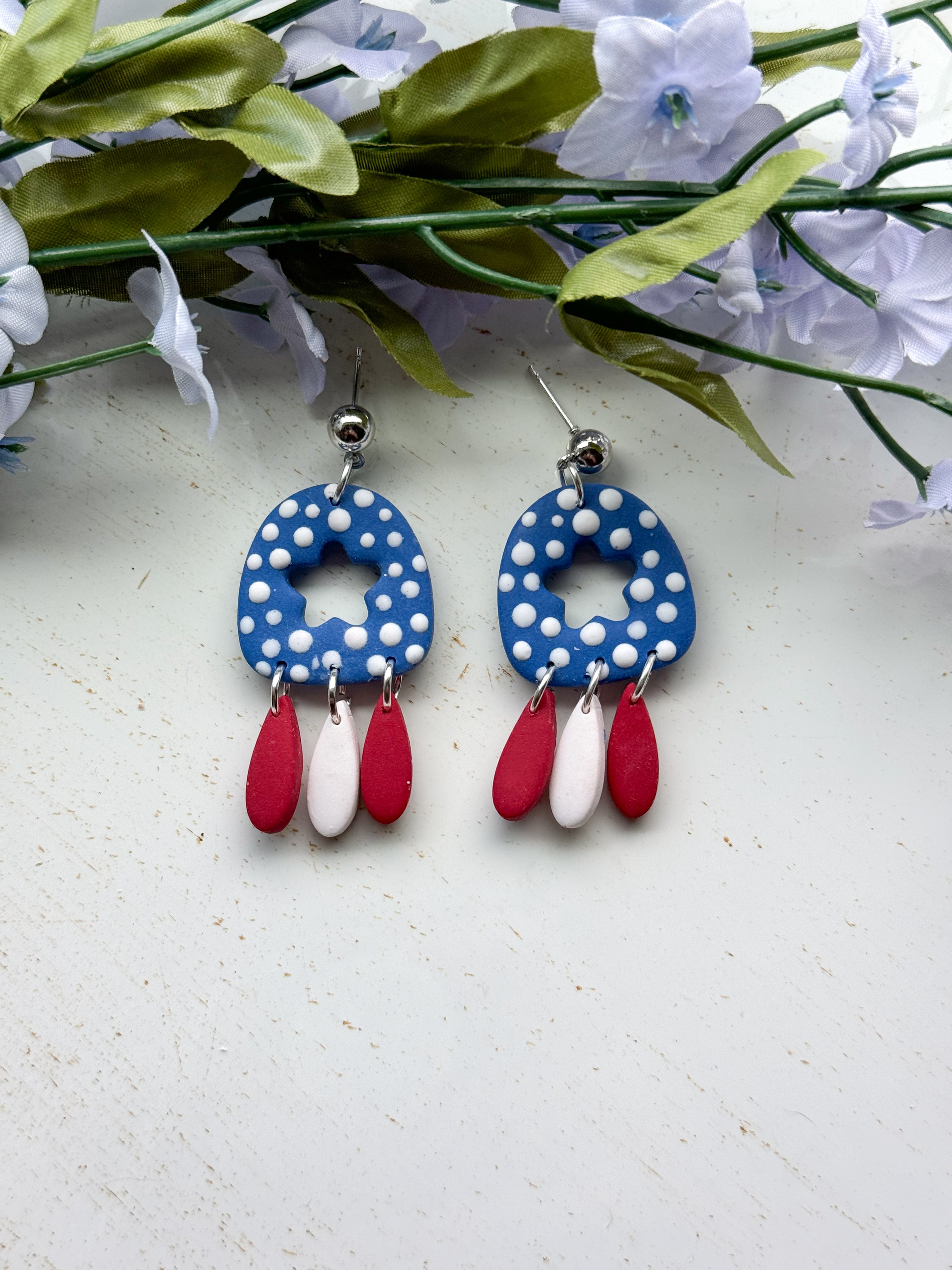Red, White, and Blue Star Cutout