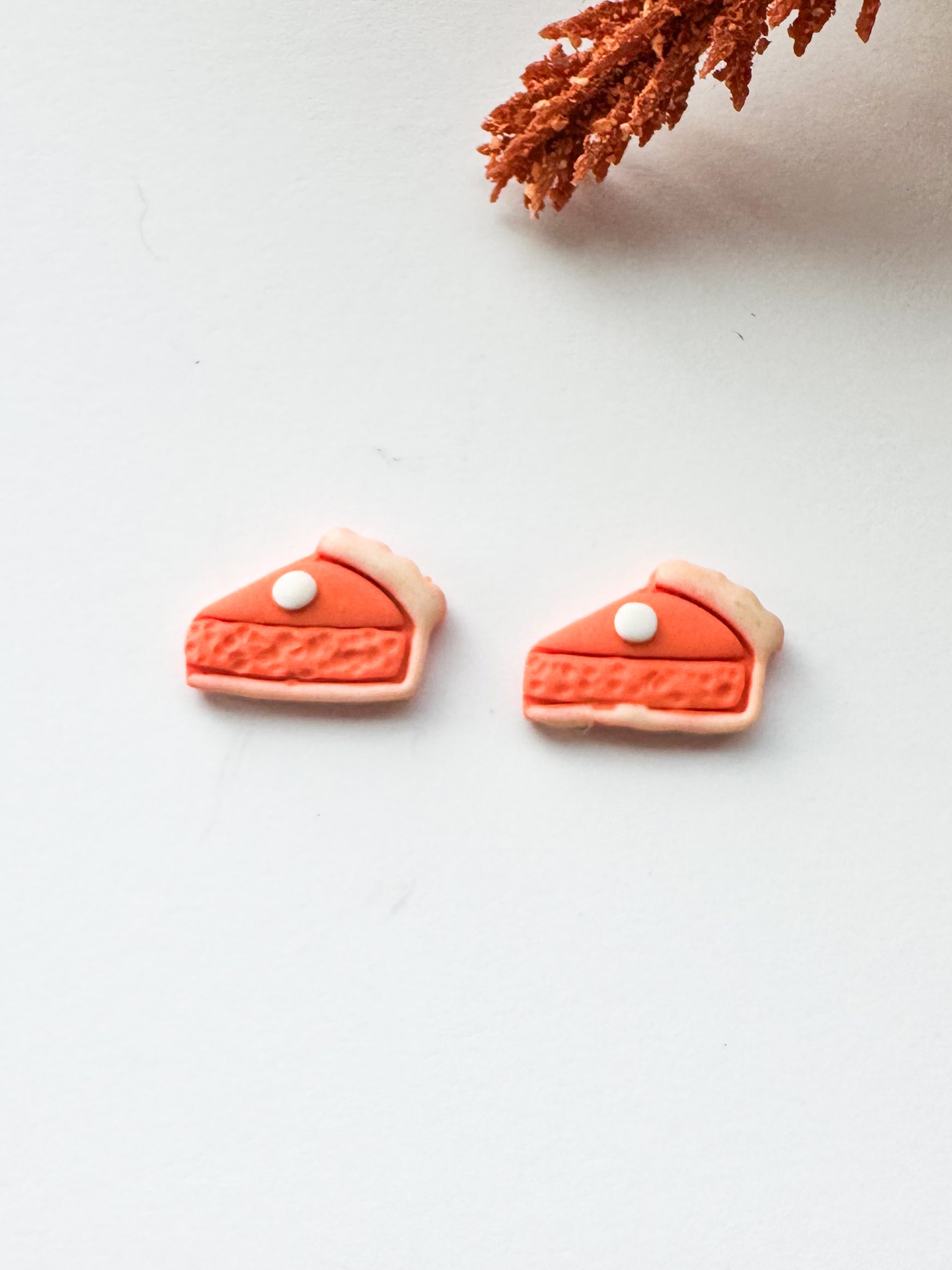 Pumpkin Pie Slice Studs