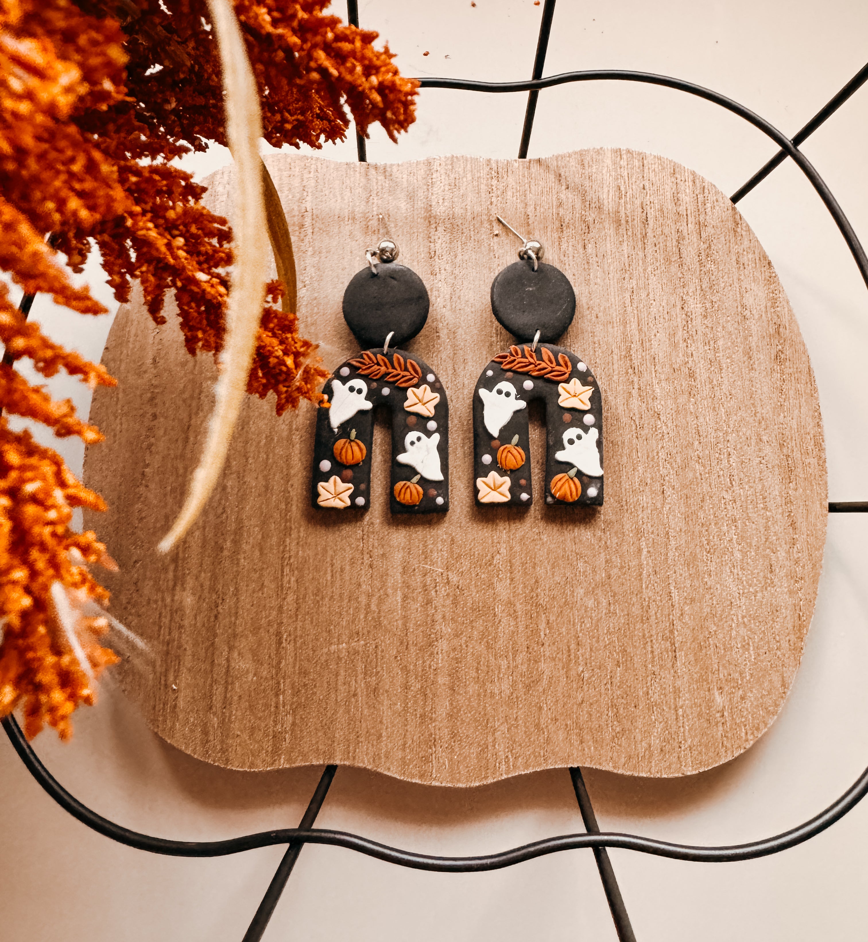 Spooky Season Clay Earrings