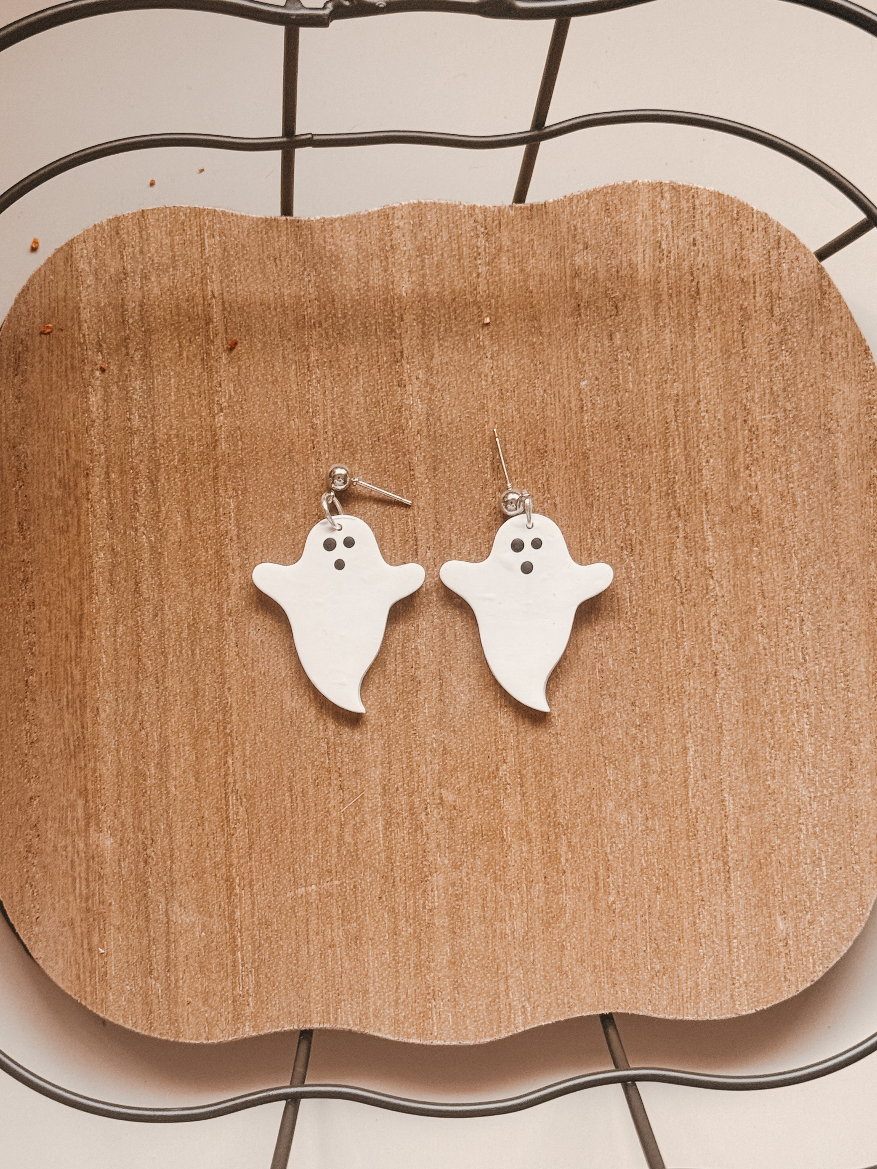 Ghostie Clay Earrings