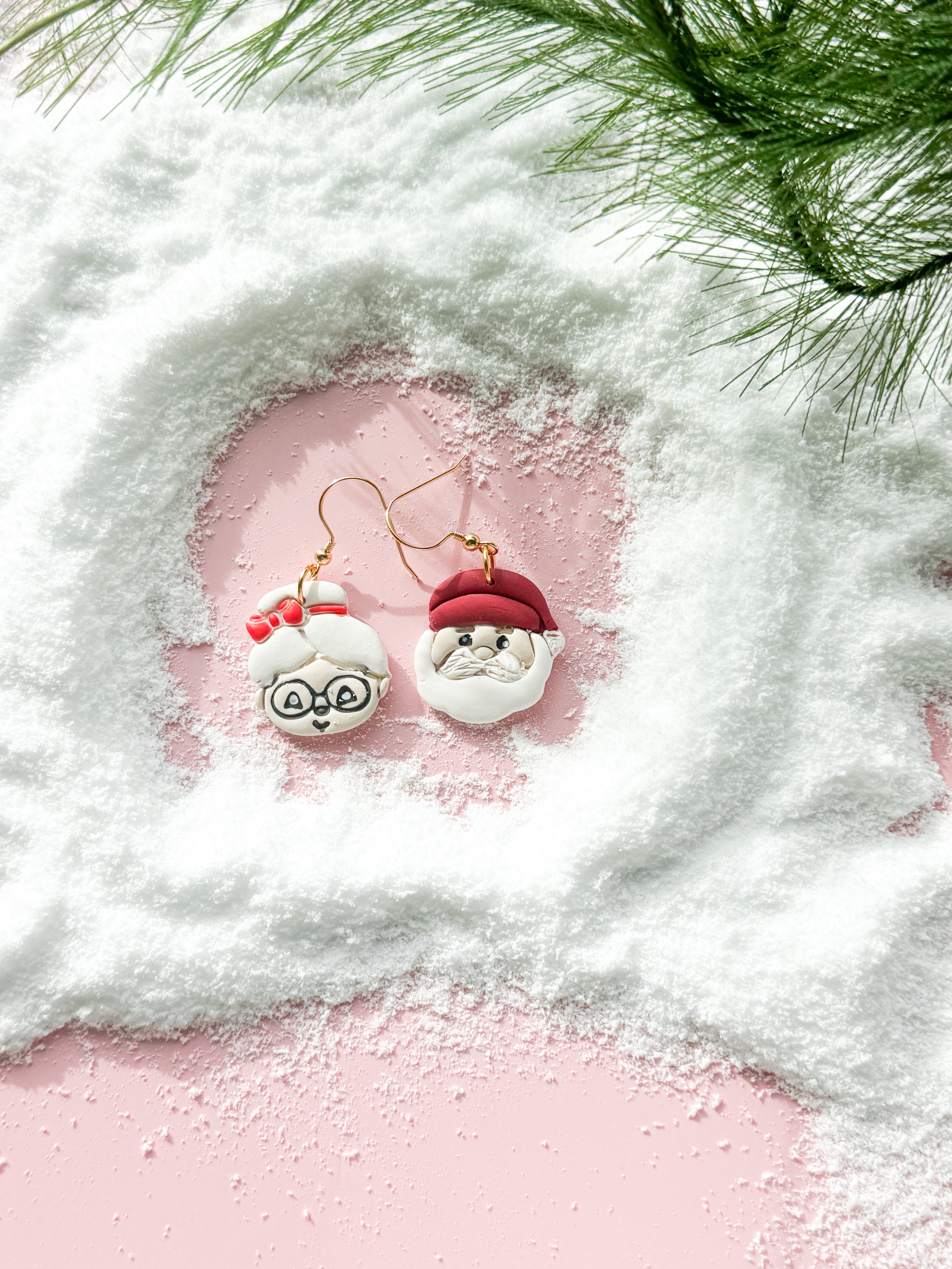 The Clauses Clay Earrings