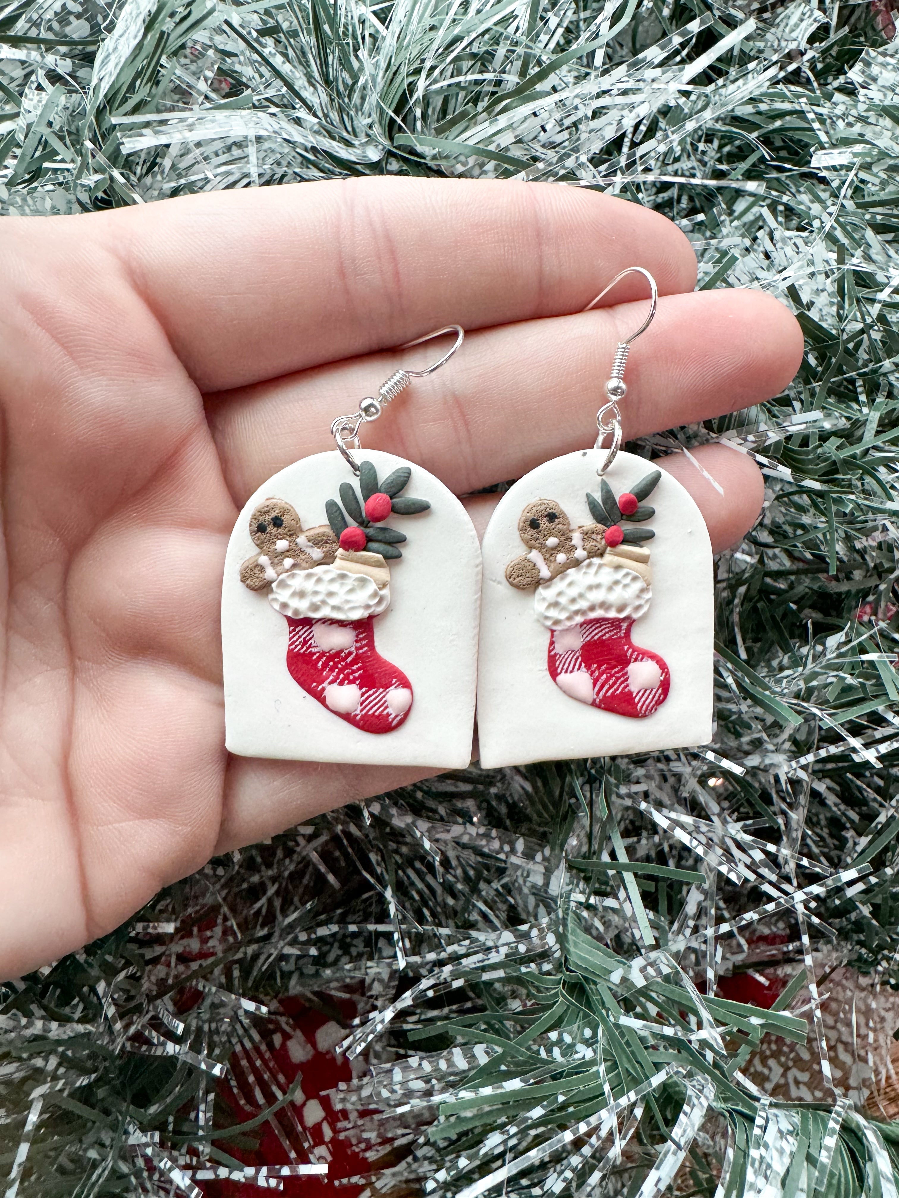Stocking Stuffer Clay Earrings