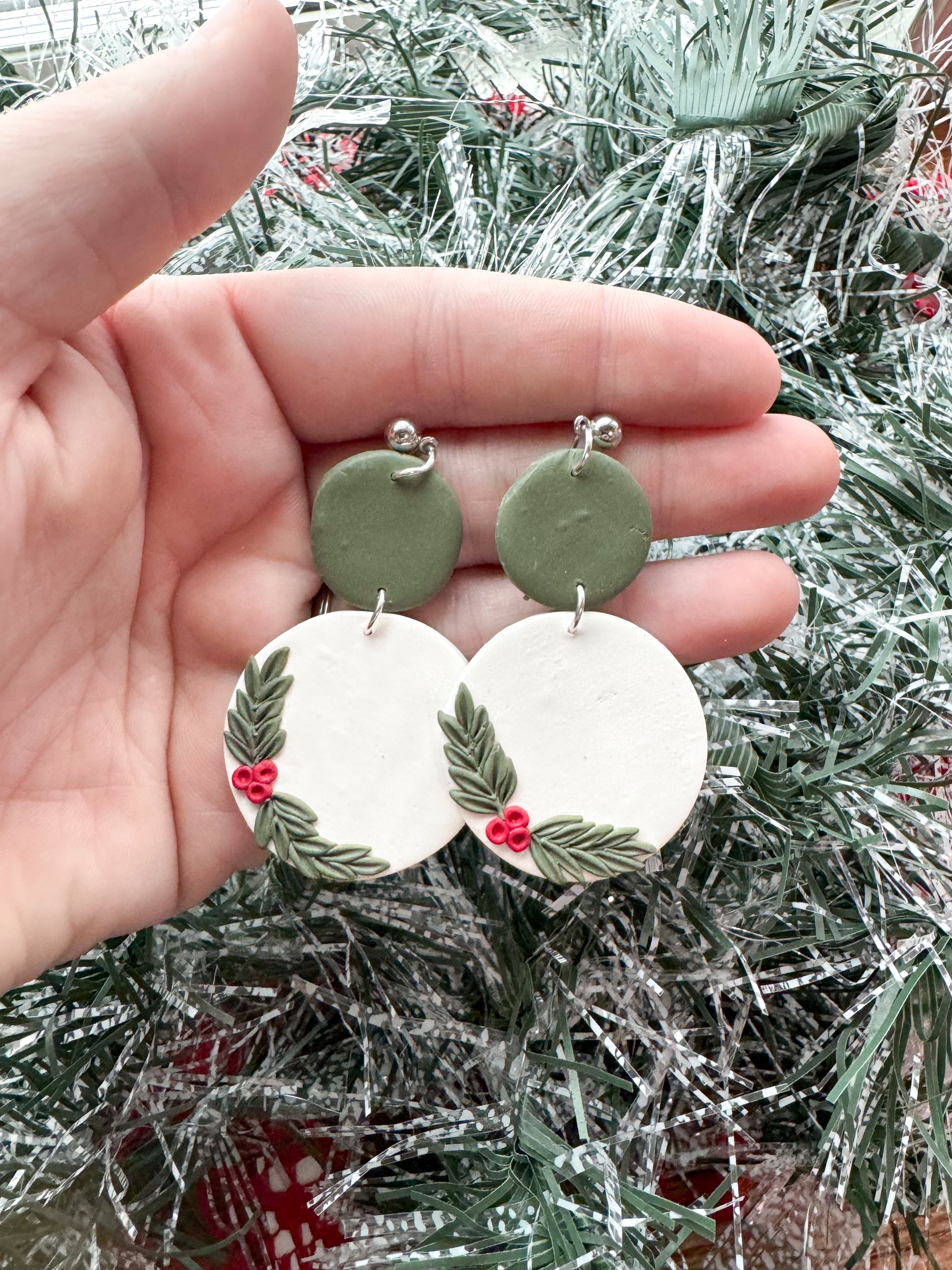 Holiday Clay Earrings