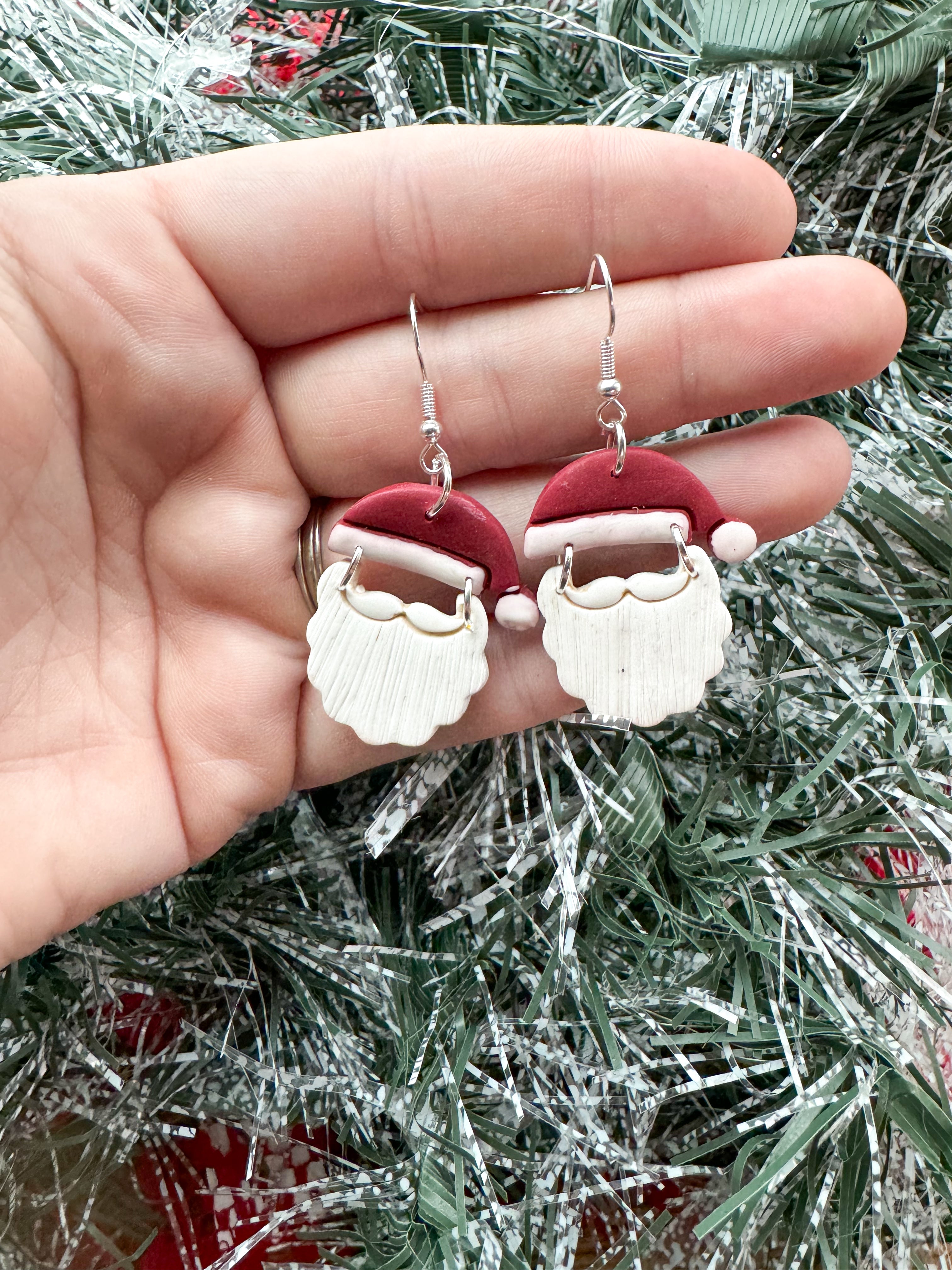 Santa Clay Earrings