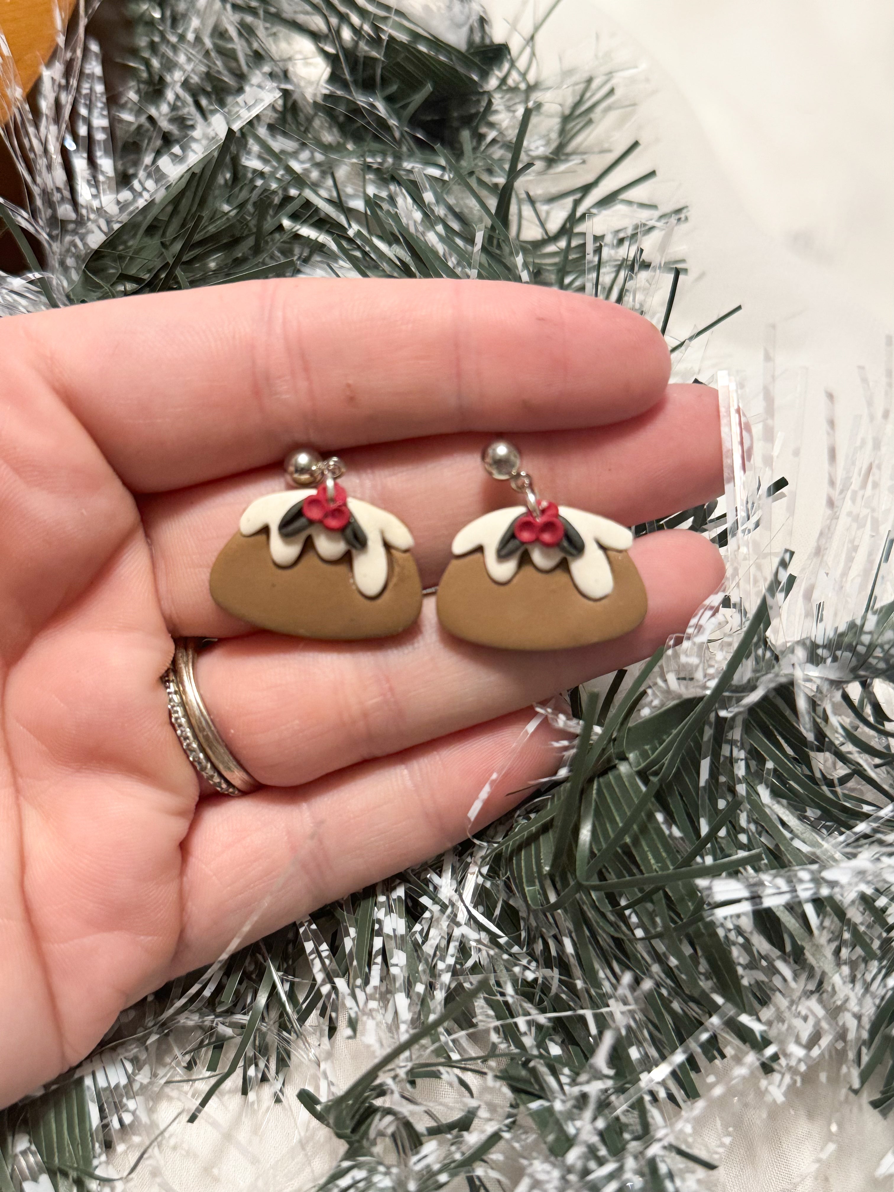 Christmas Dessert Clay Earrings