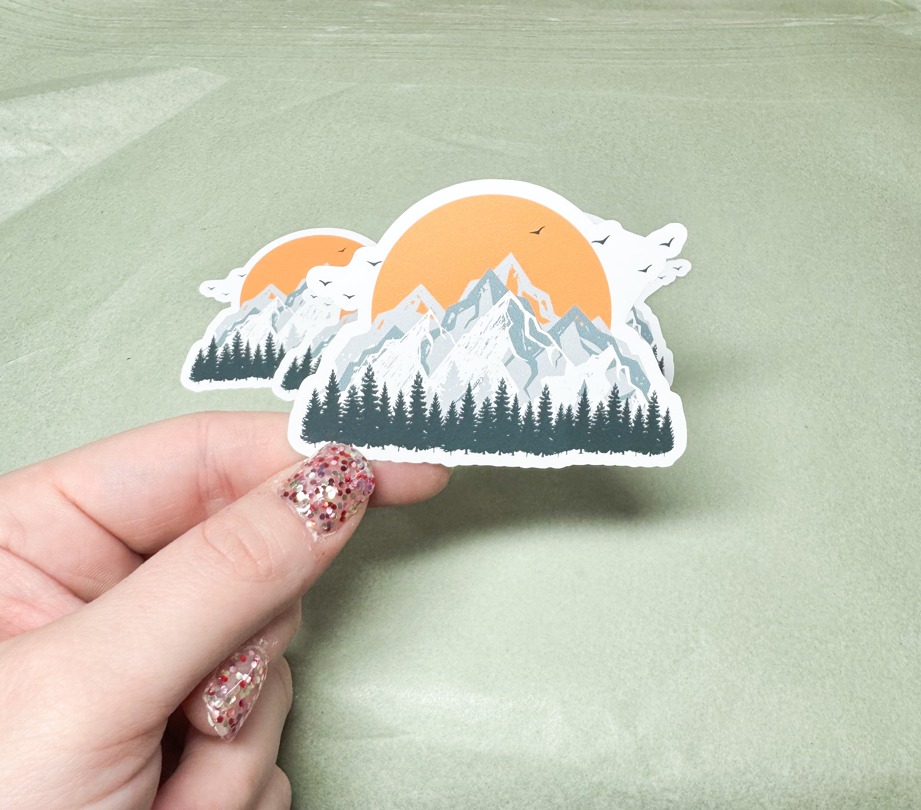 Mountains Vinyl Sticker