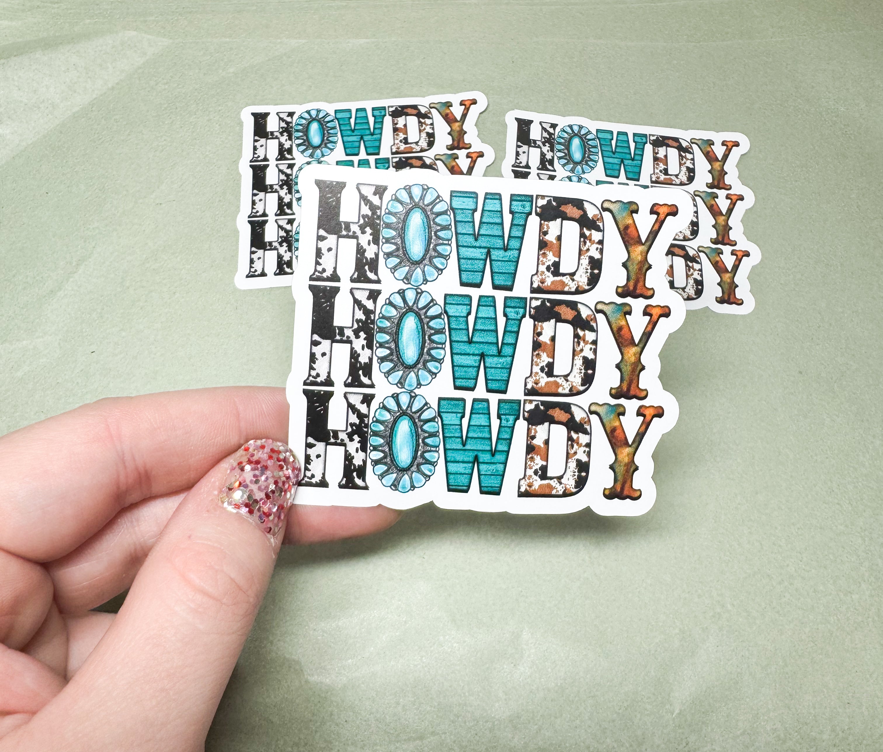 Howdy Vinyl Sticker, Western Sticker