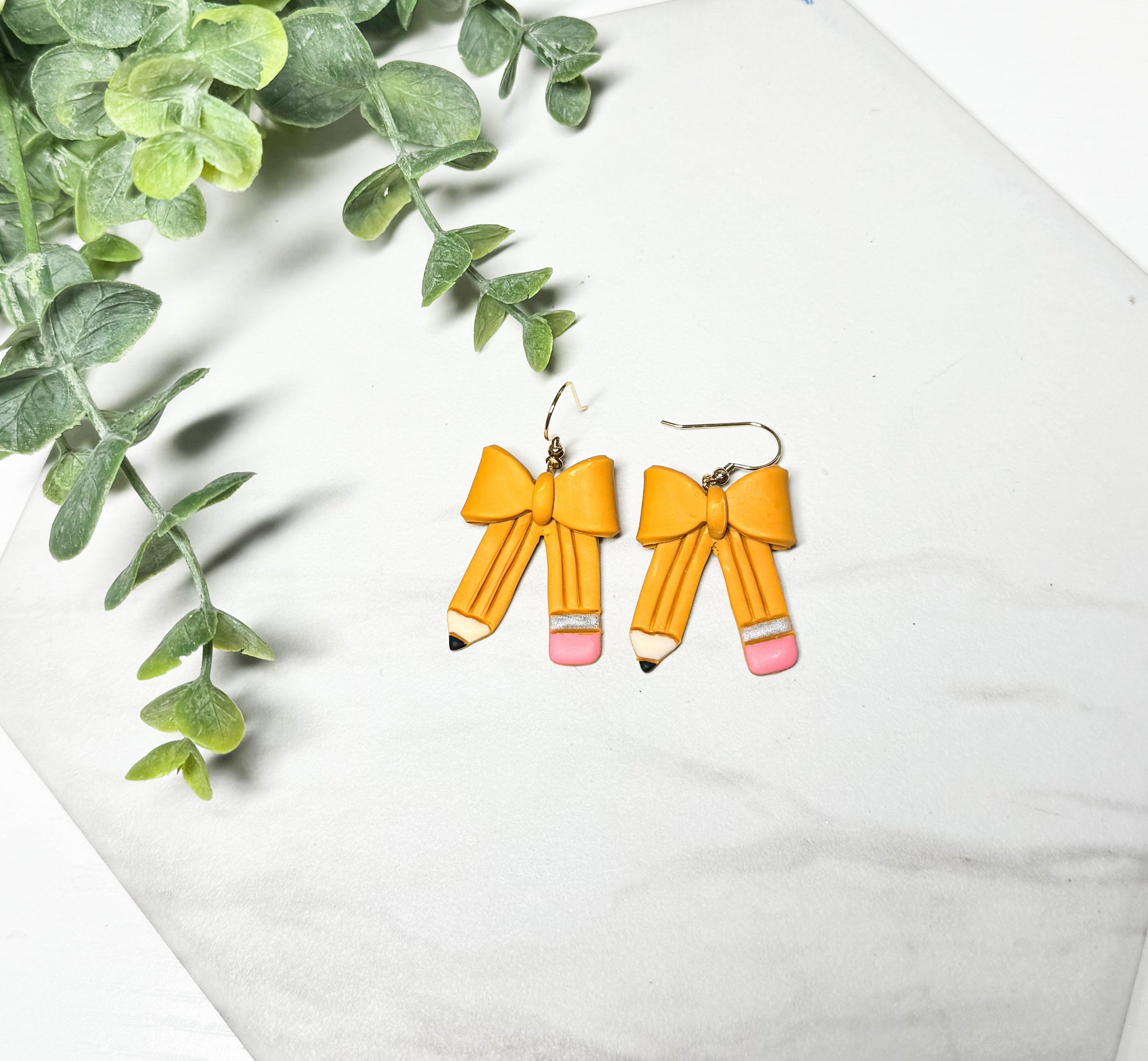 Pencil Bow Earrings