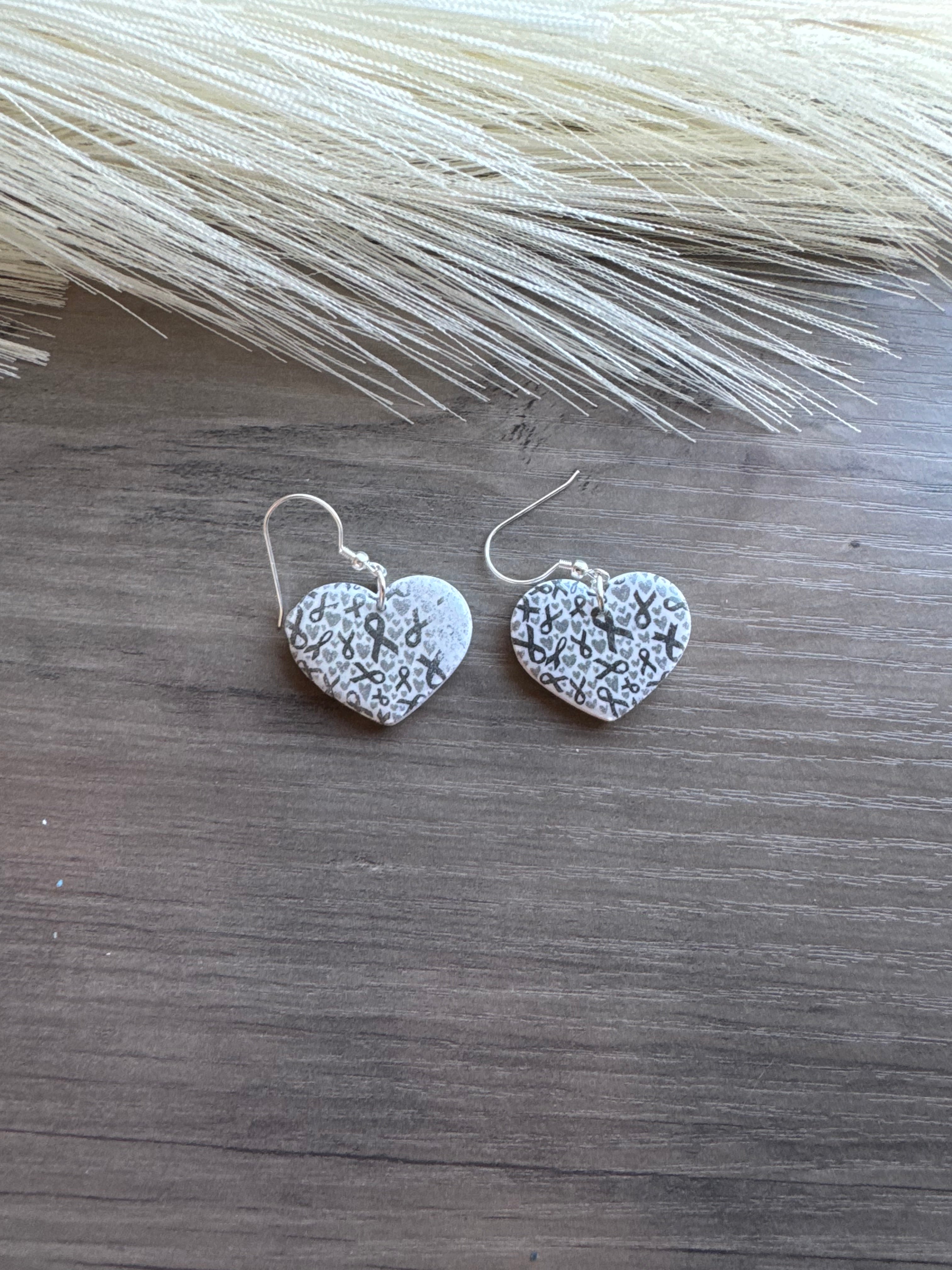 Black Ribbon Earrings