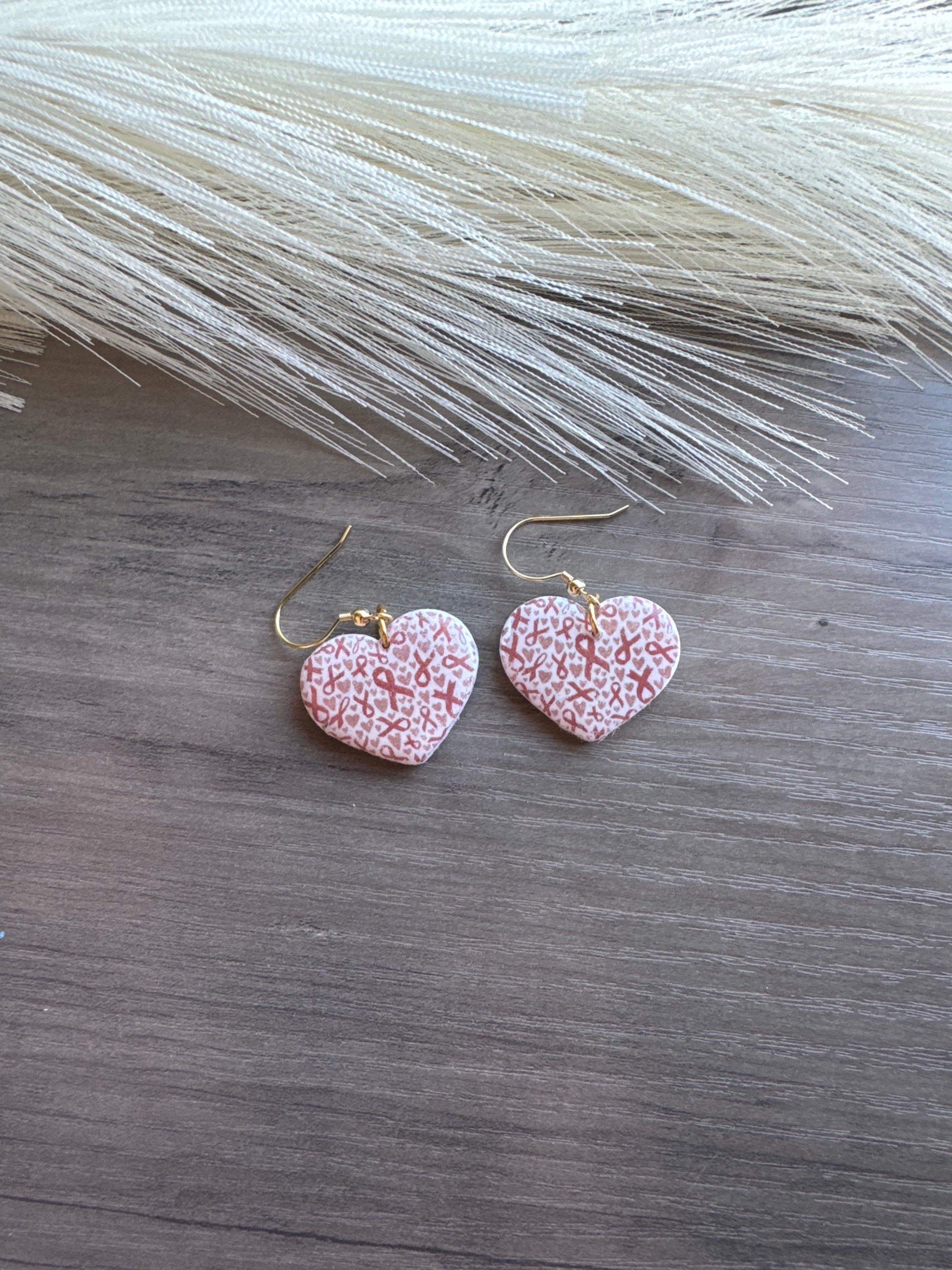 Brown Ribbon Earrings
