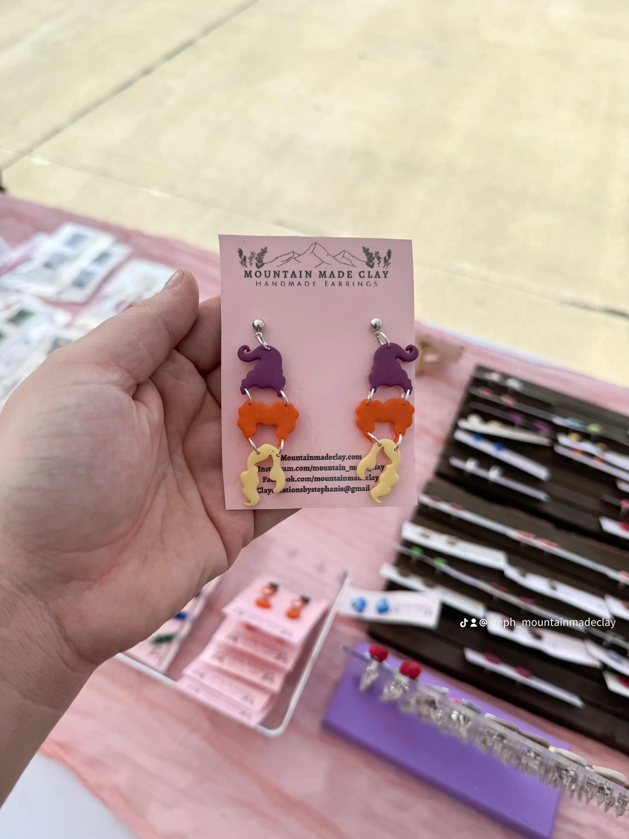 Sisters Clay Earrings