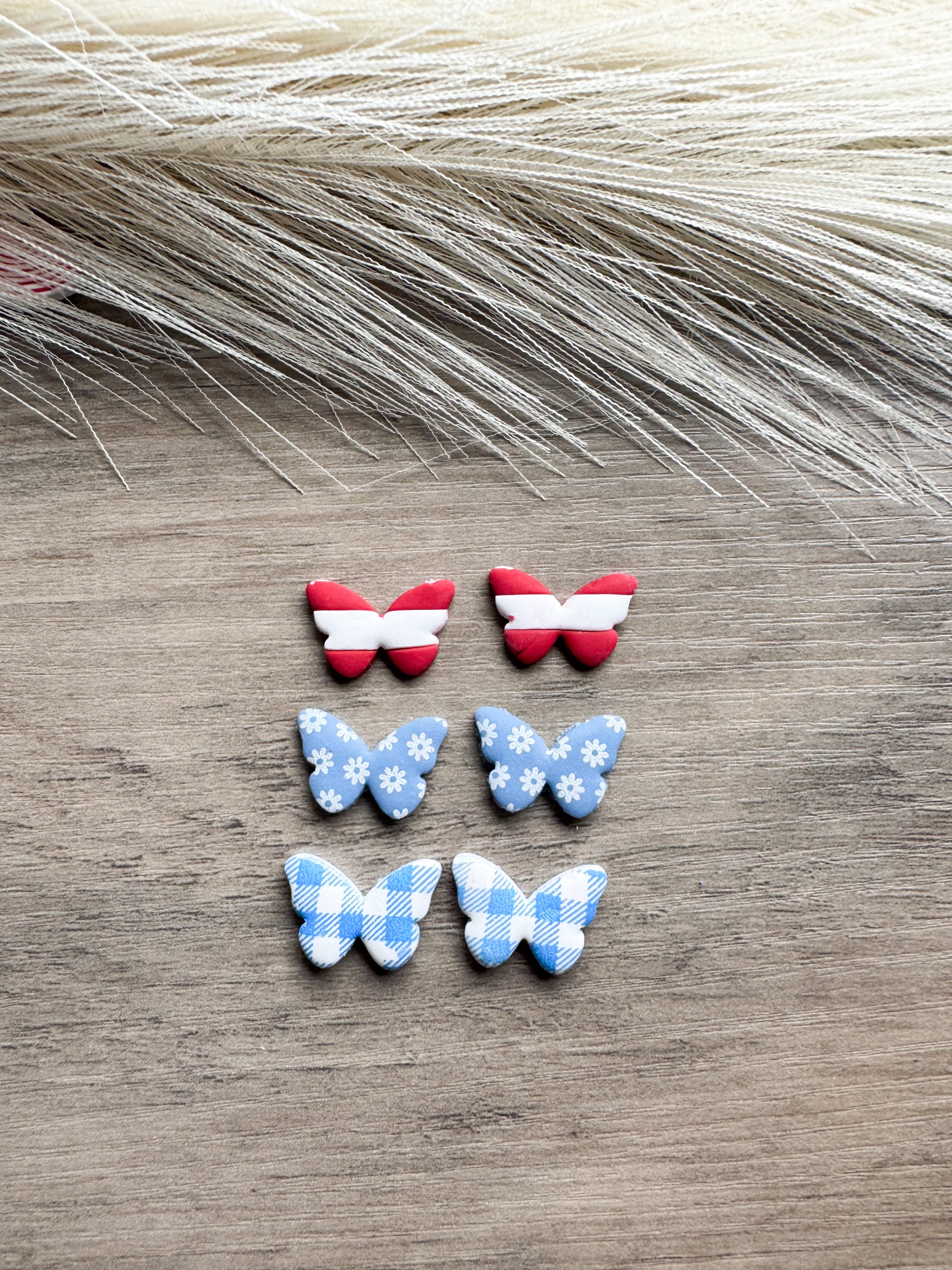 Patriotic Butterfly Stud Pack
