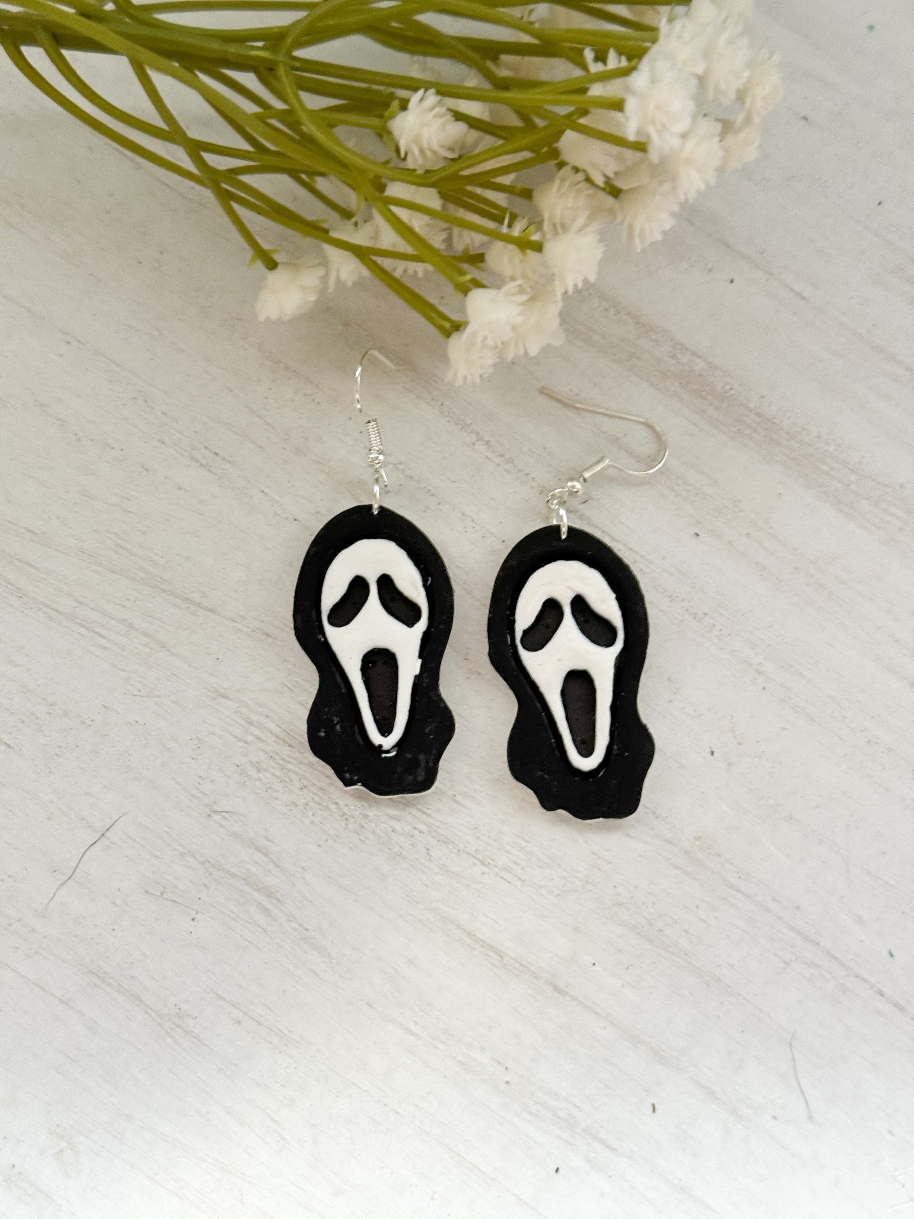 Scream | Polymer Clay Earrings