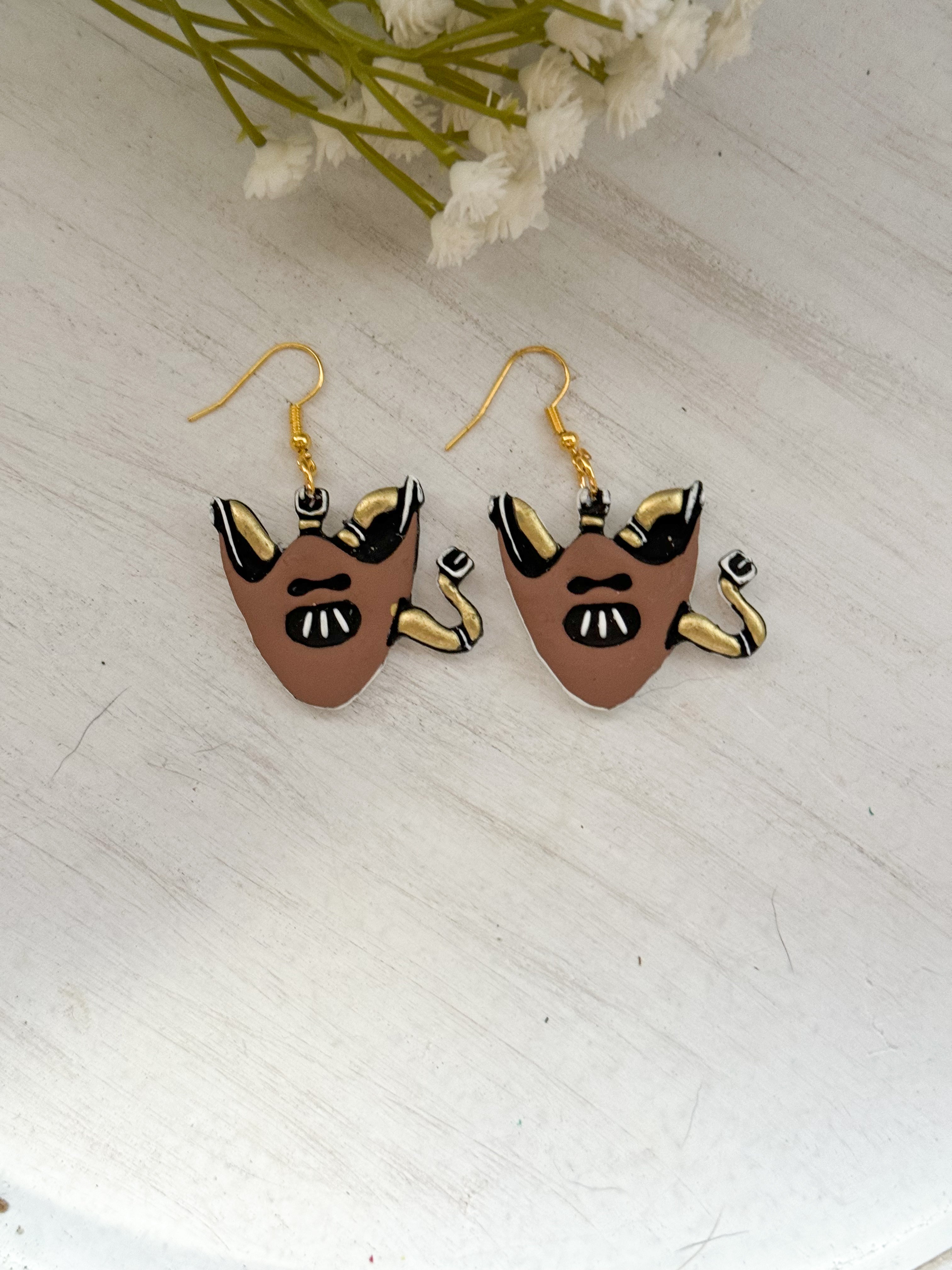 Hannibal Lecter | Polymer Clay Earrings