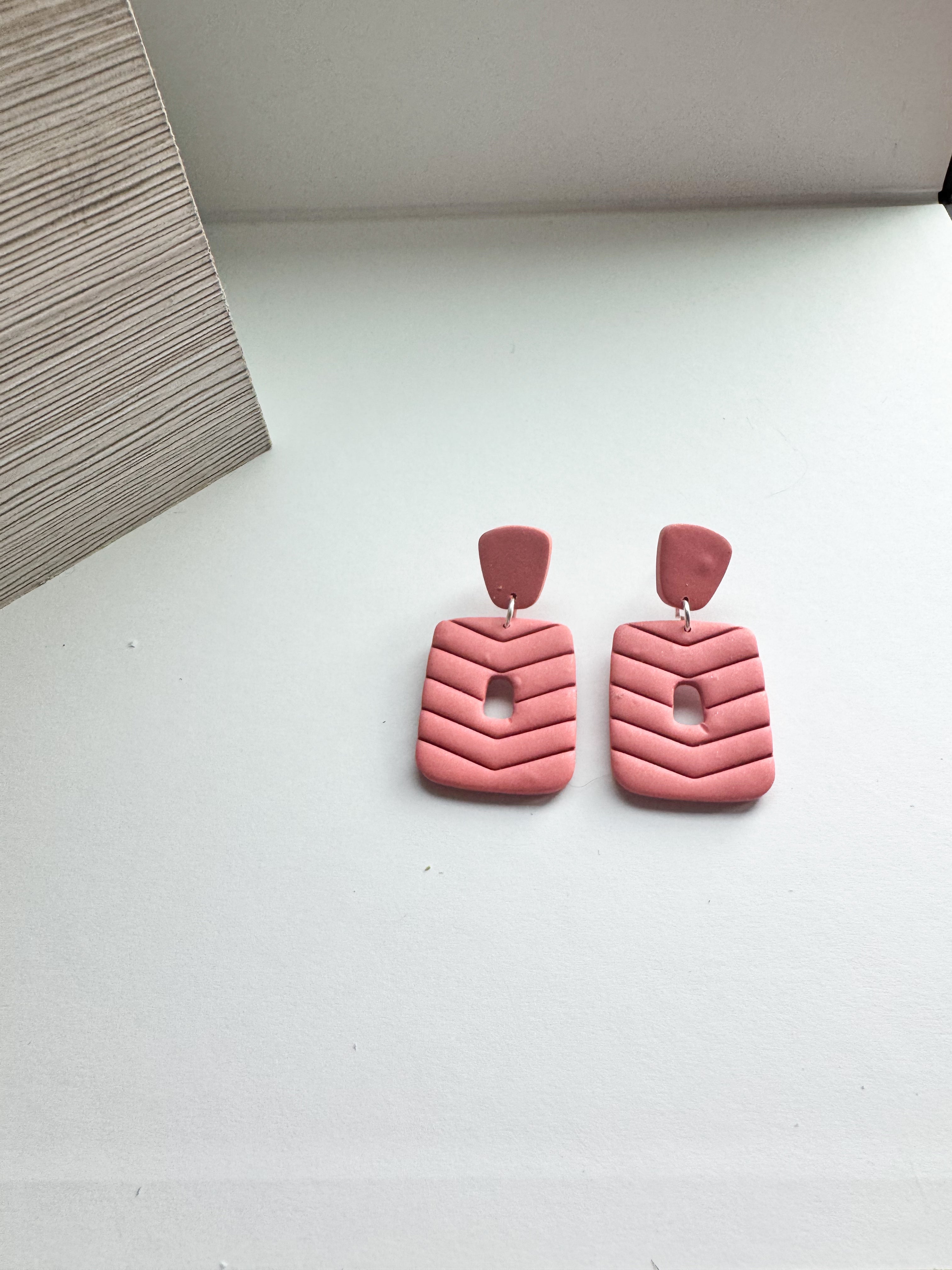 Meadow Steps: Chevron Rectangle Dangles