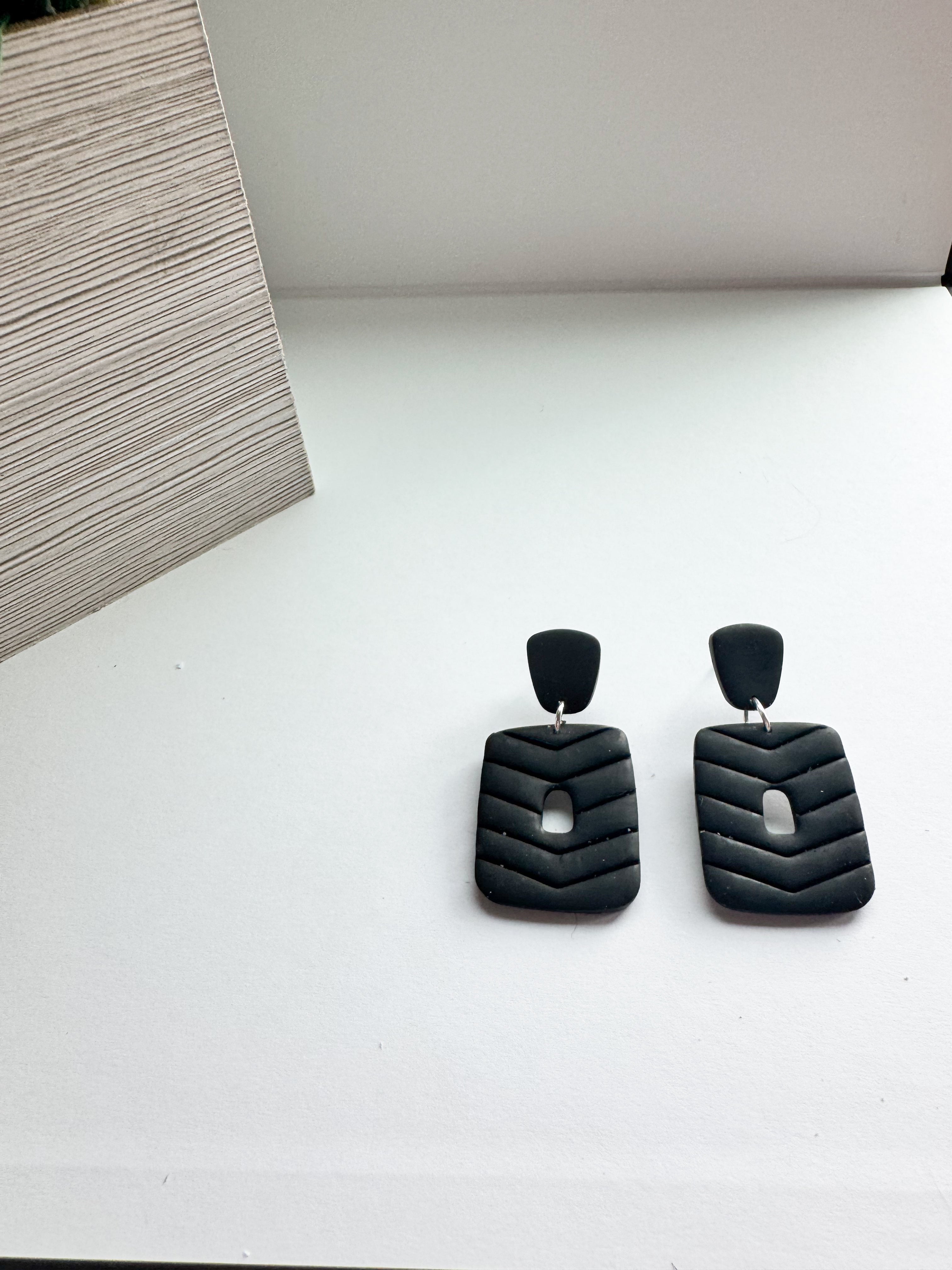 Meadow Steps: Chevron Rectangle Dangles