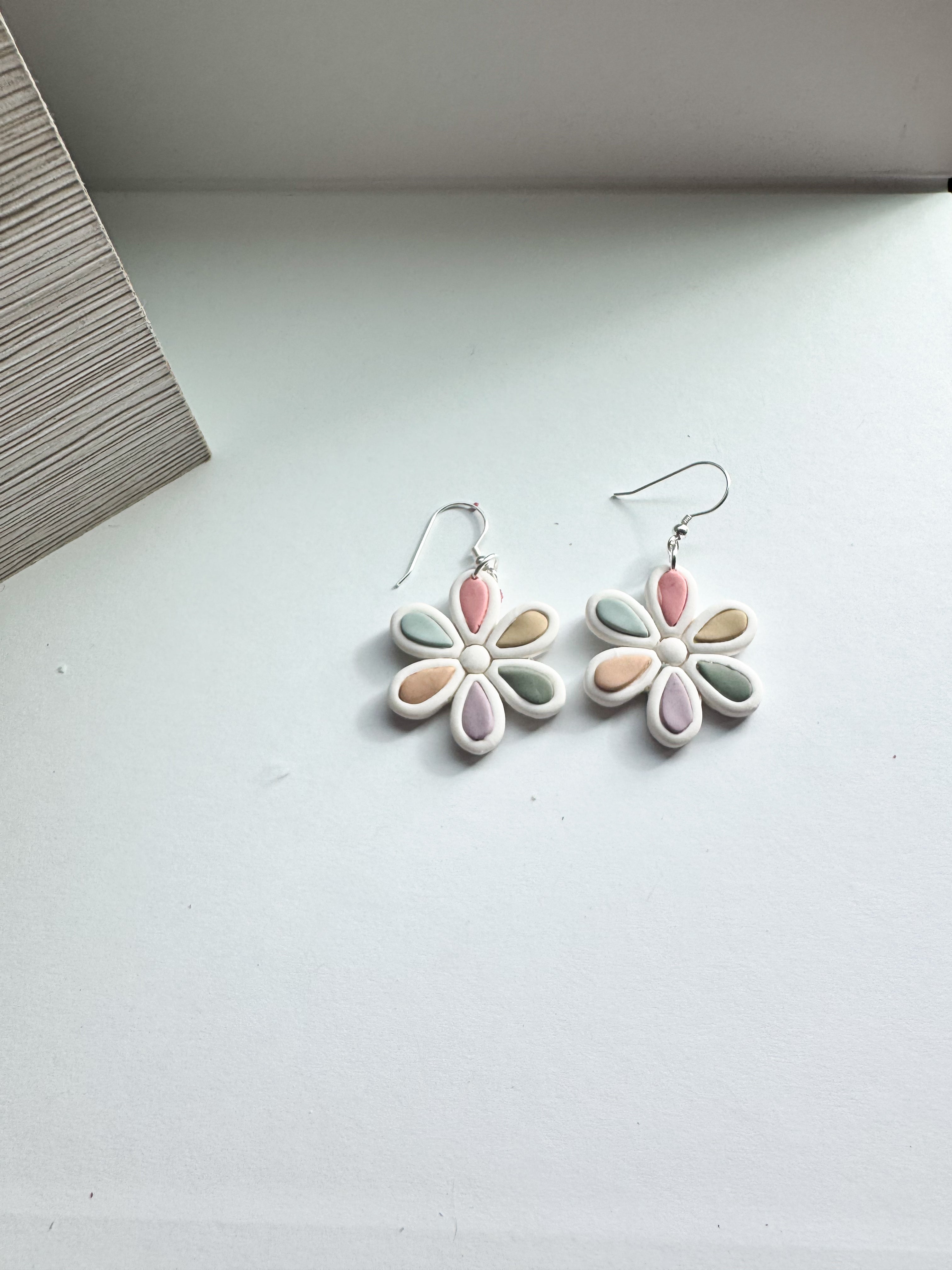 Daisy Whispers: Pastel Petal Flower Dangles