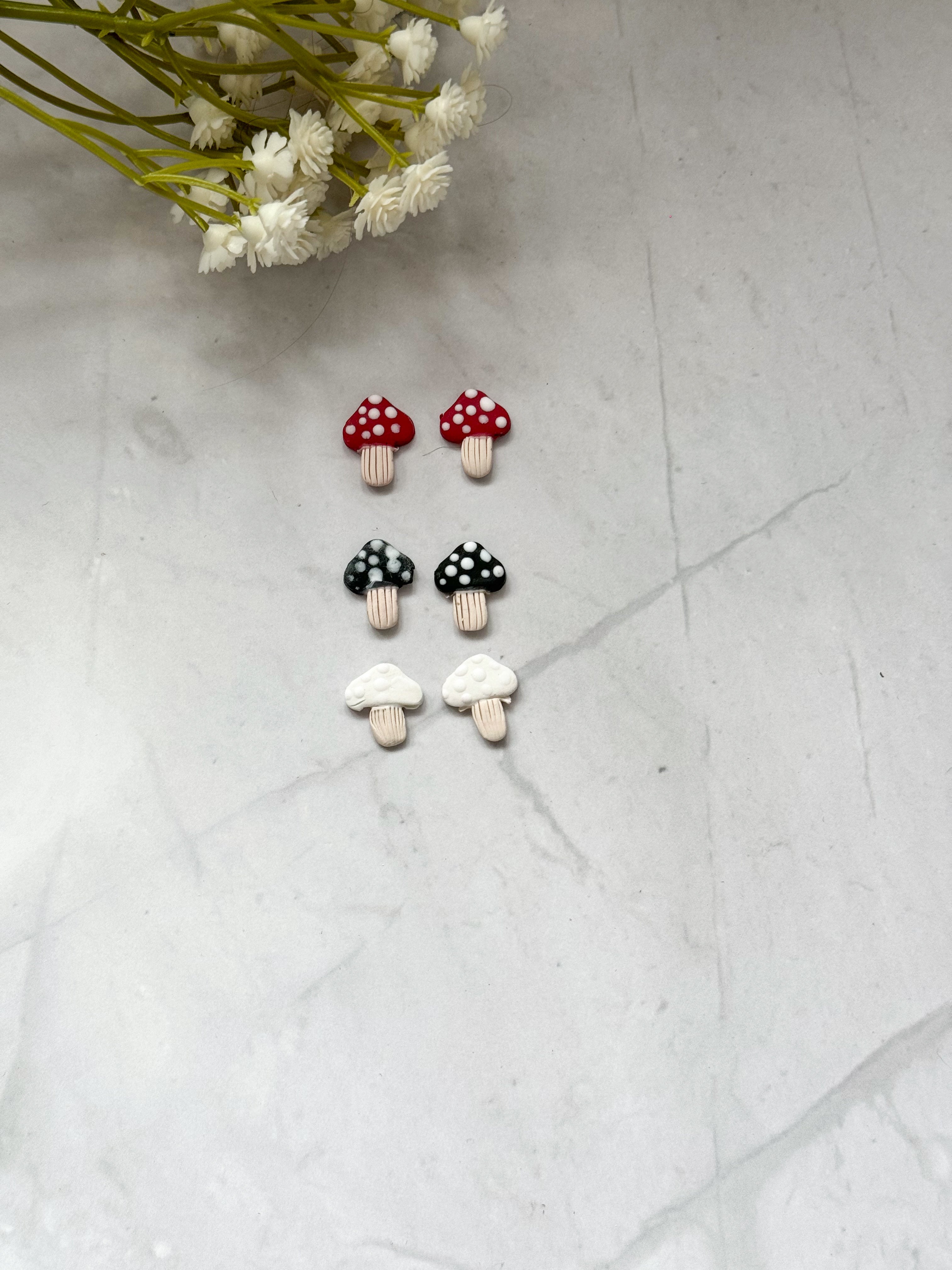 Mini Mushroom Studs