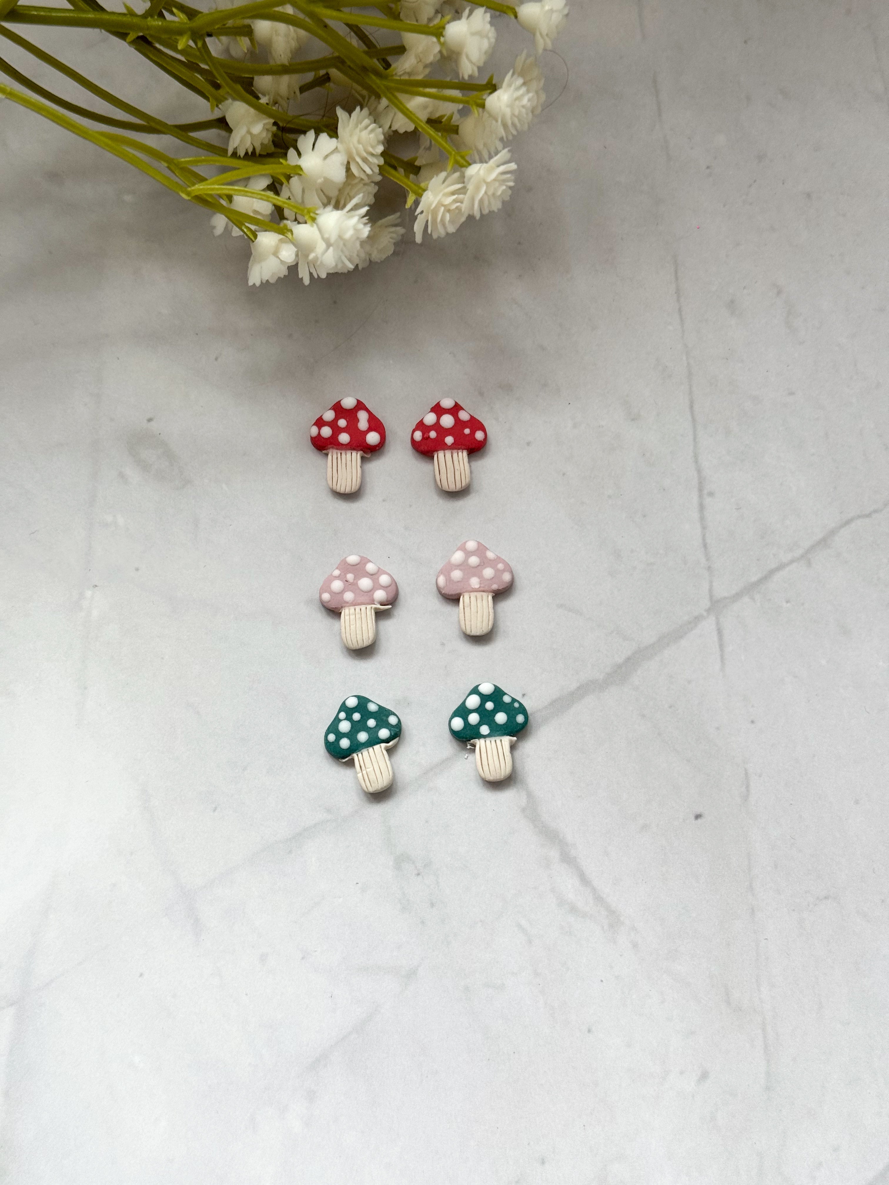 Mini Mushroom Studs